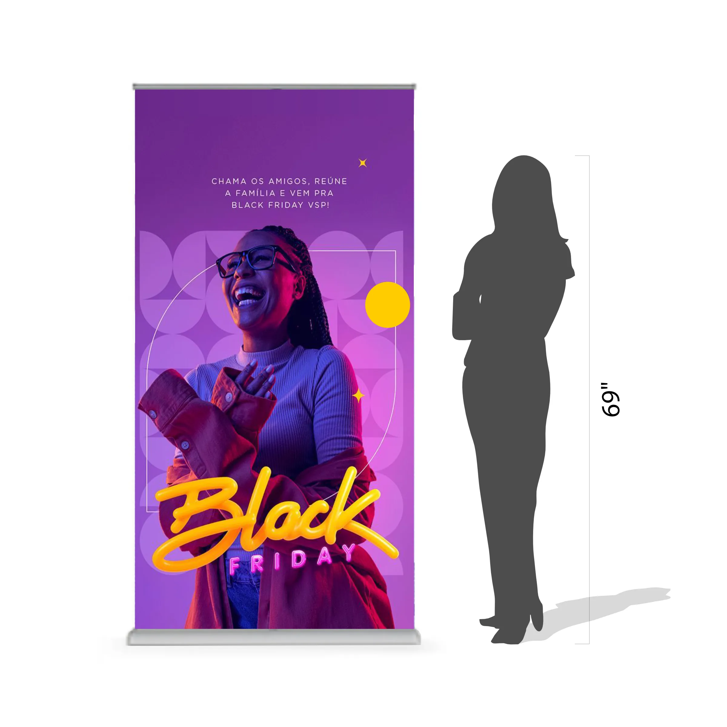 39" x 78" Deluxe Single Sided Retractable Banner Kit 4