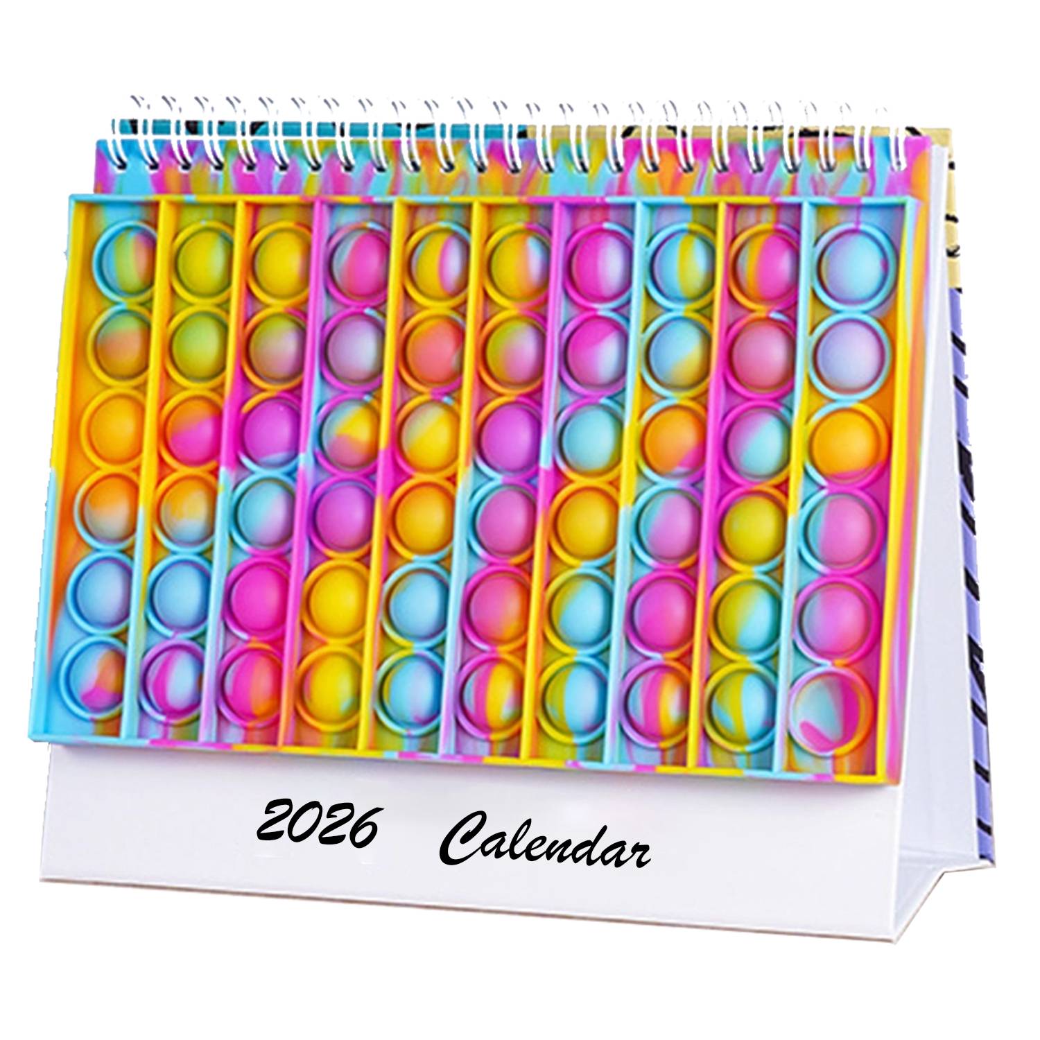 2026 Desk Calendar Pop Fidget Sillicon 1