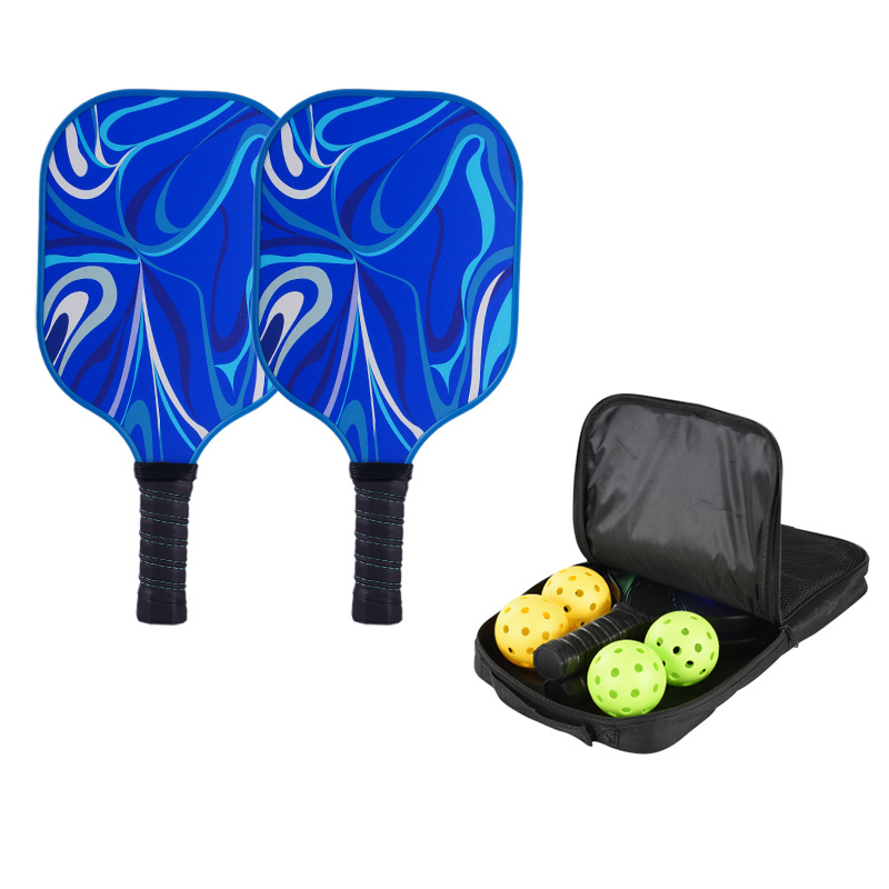 Pickleball Racket Set / 2 Wooden beat 2 balls and 1 bag 6
