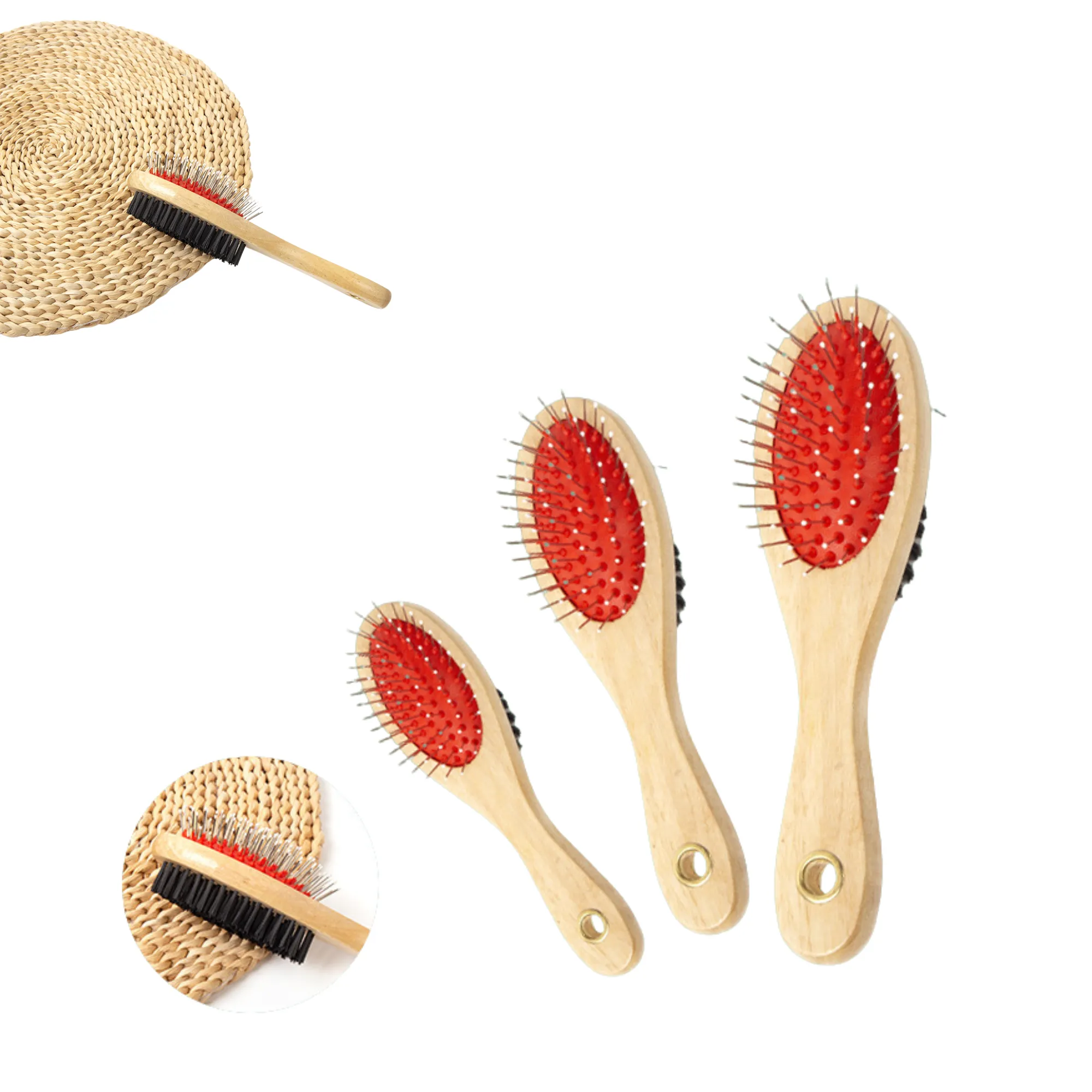 Wooden Pet Double-Sided Comb 2