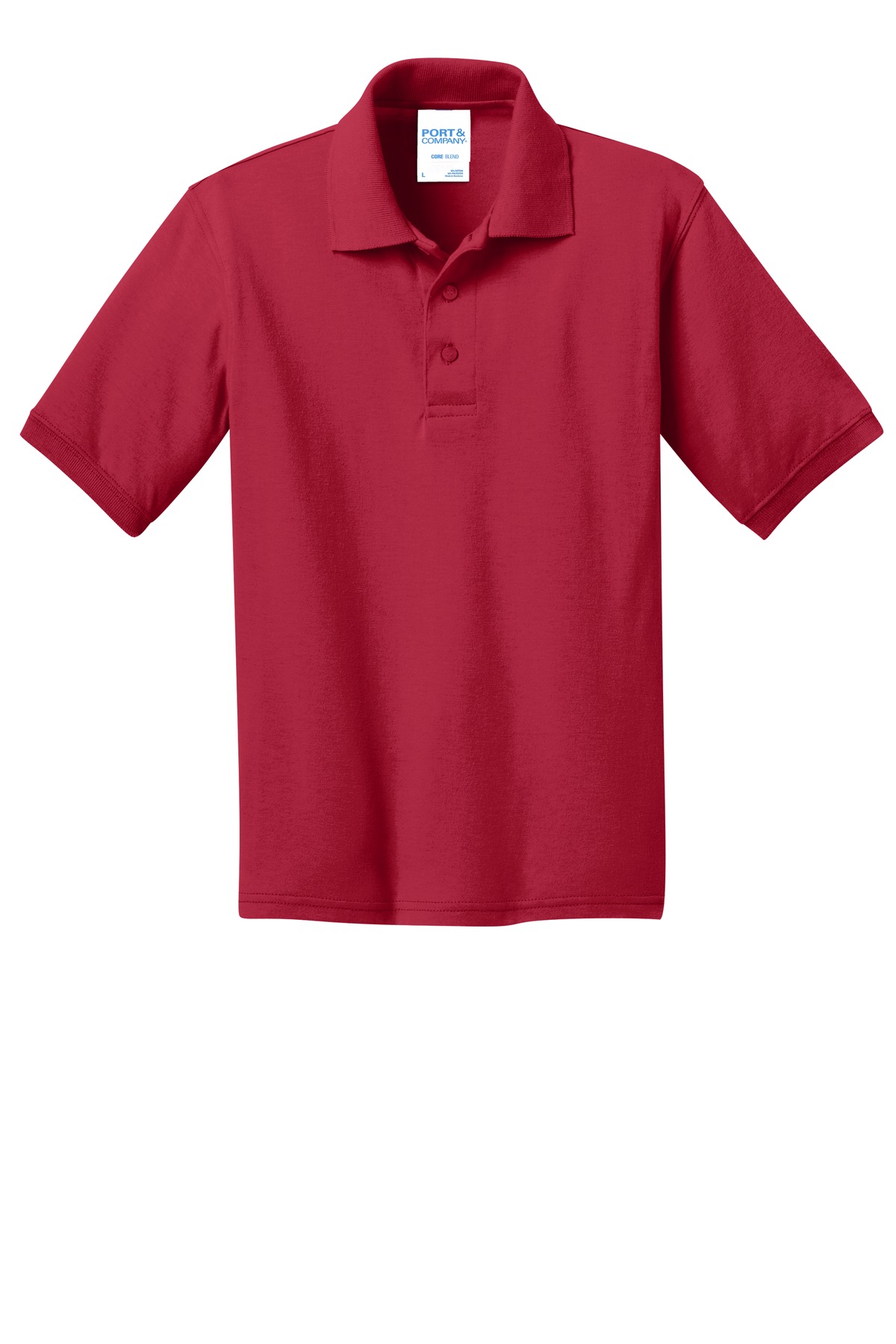 Port & Co Youth Core Blend Jersey Knit Polo. KP55Y 49
