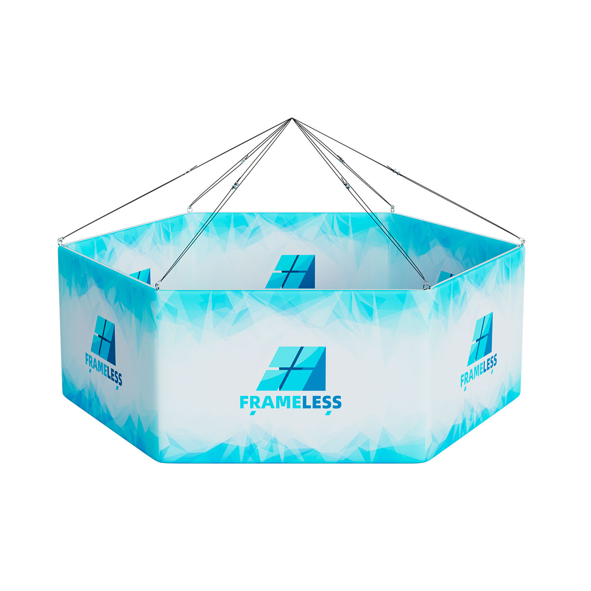 10ft Hex Hanging Banner Kit 5