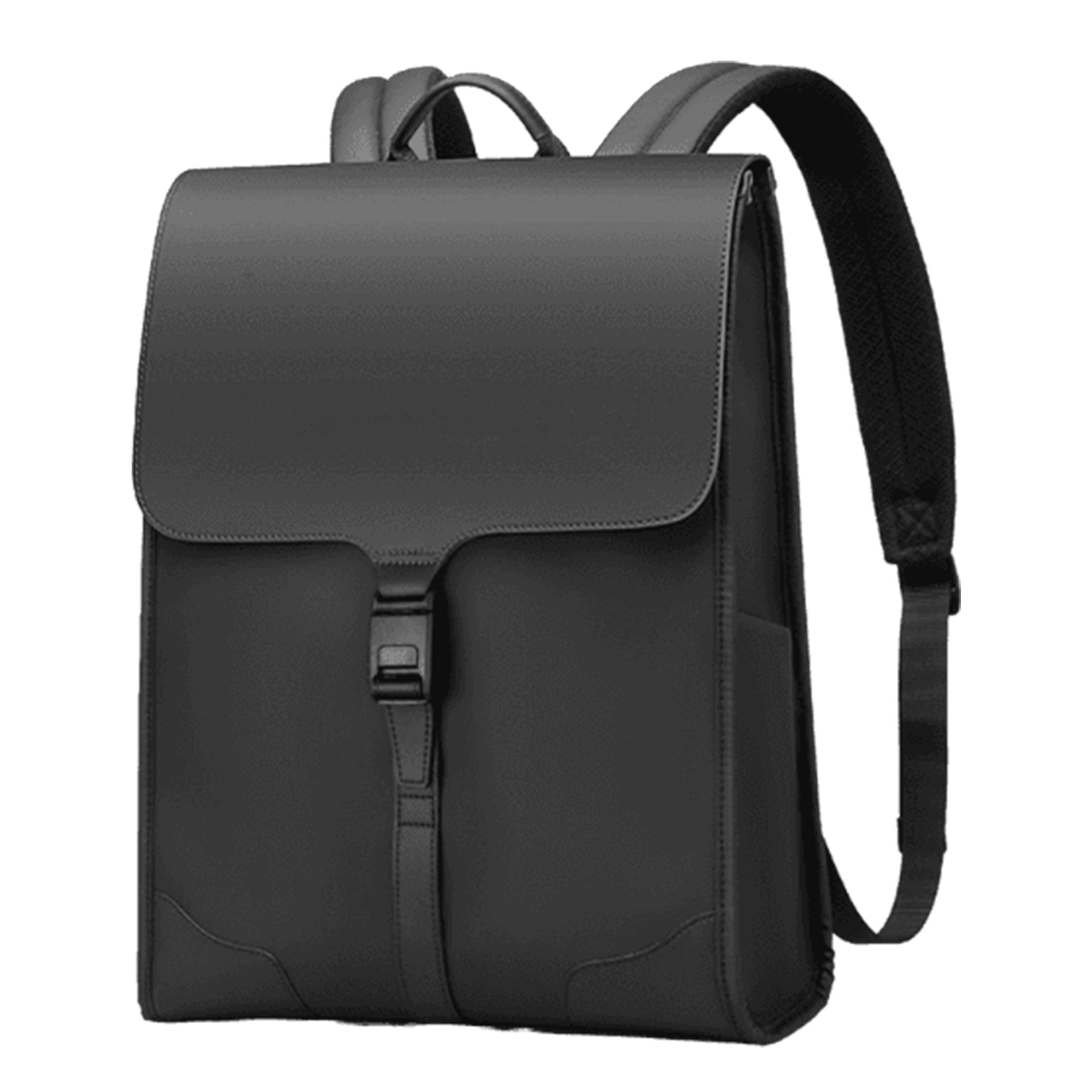 Pu Magnetic Snap Laptop Backpack 4