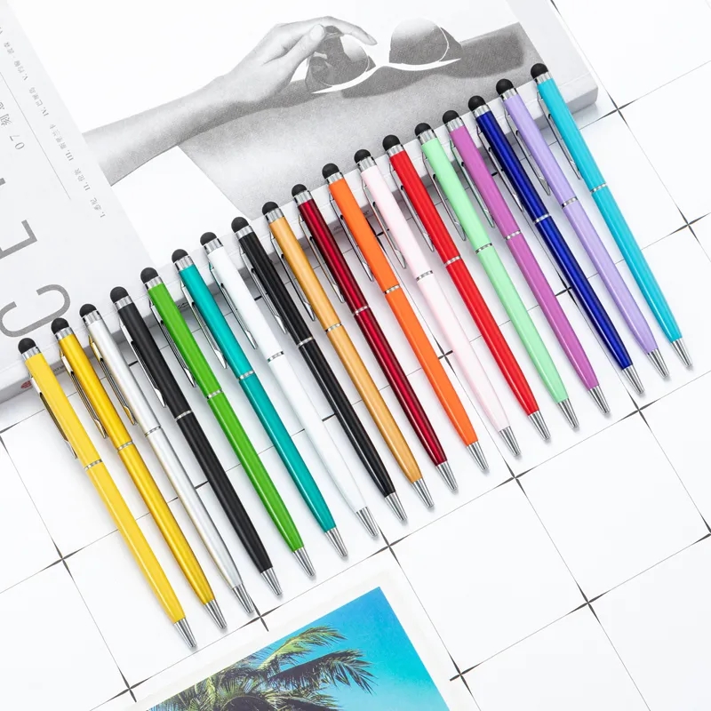 2 IN 1 METAL STYLUS BALLPOINT PEN 12