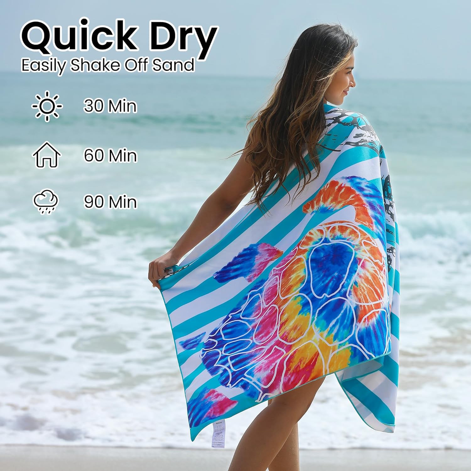 35″ X 70″ Premium Sublimated Silk Touch Velour Beach Towel 2