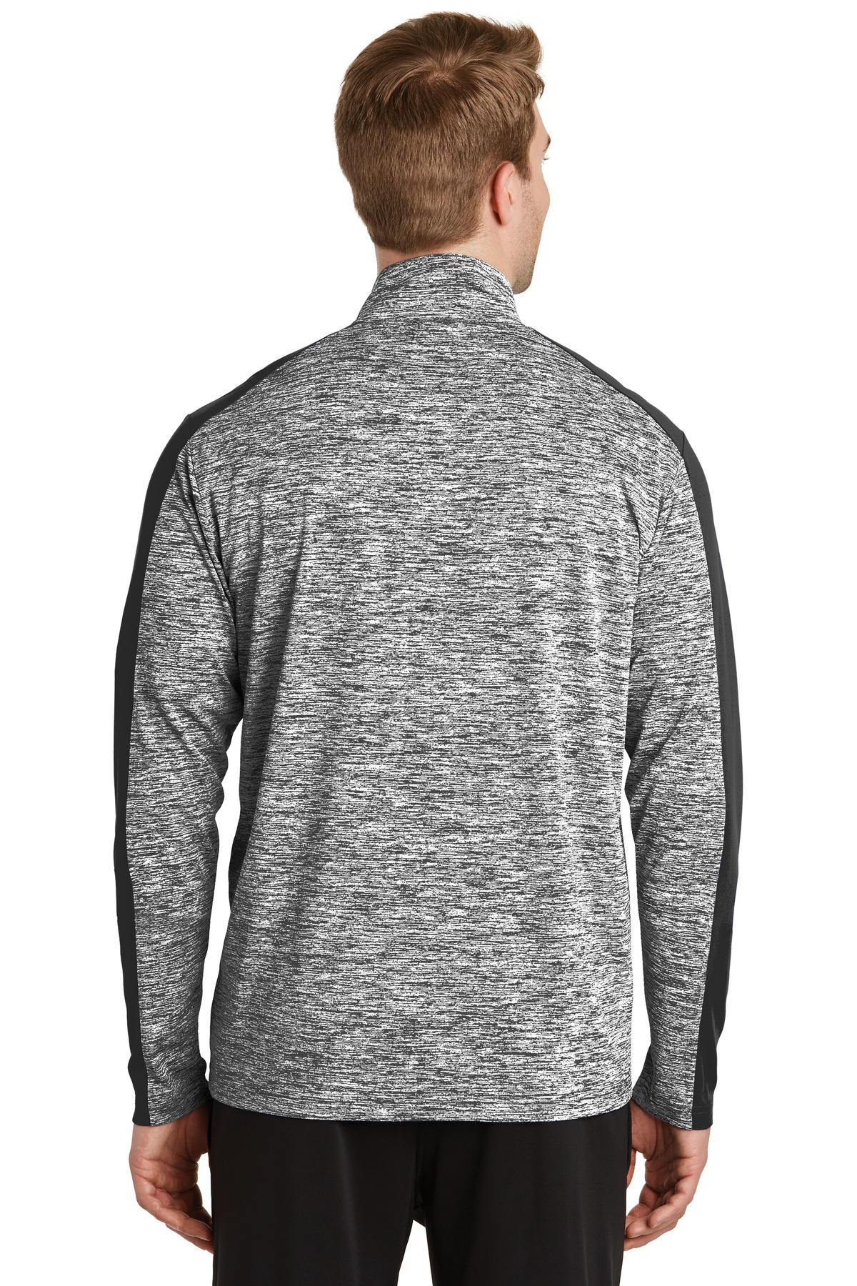 PosiCharge Electric Heather Colorblock 1/4-Zip Pullover