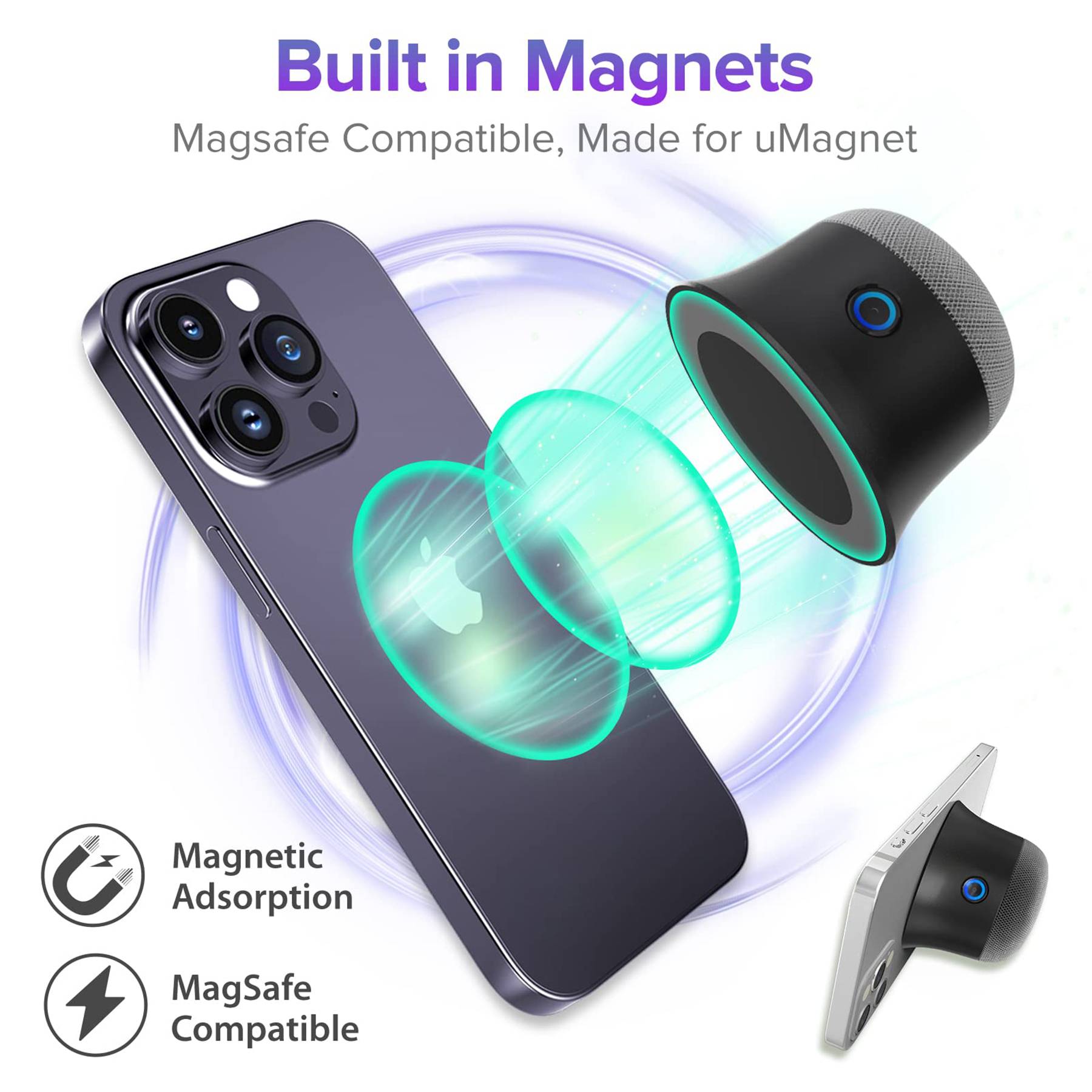 Portable Magnetic Mini Bluetooth Speaker 5