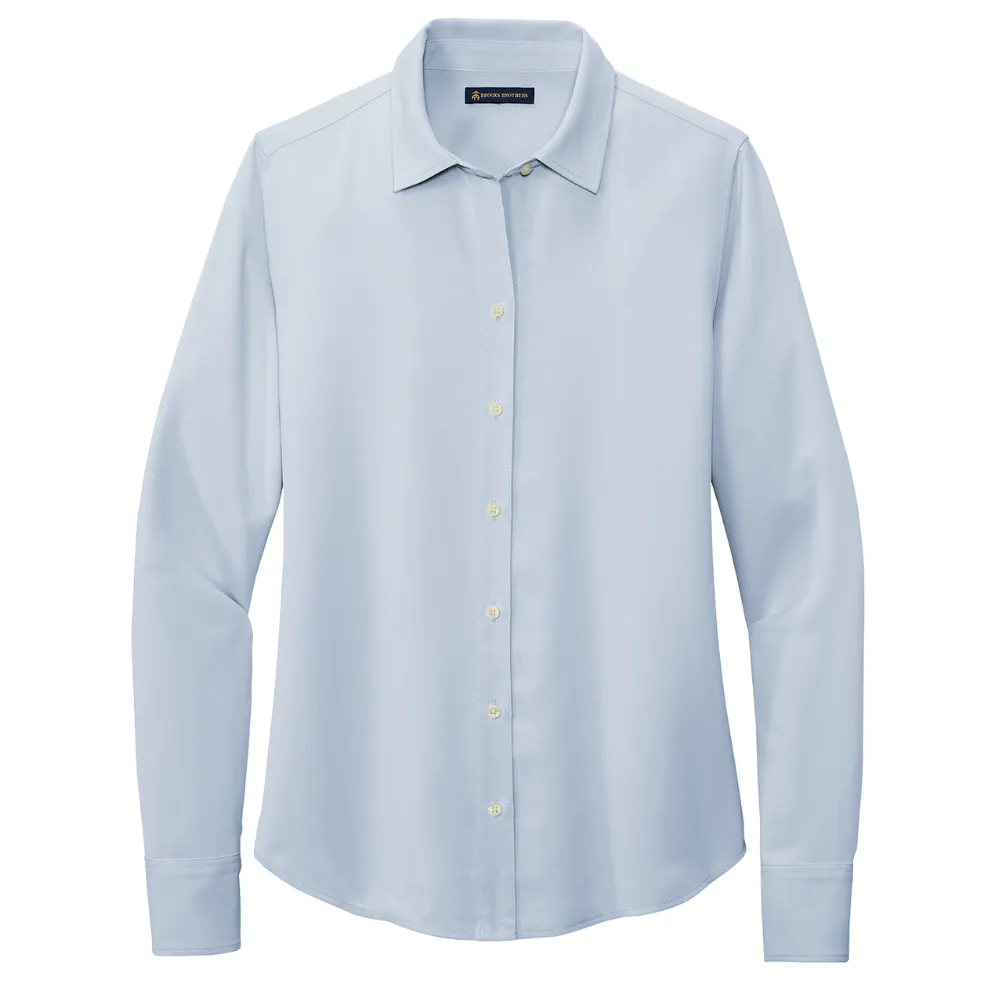 Brooks Brothers(R) Women's Full-Button Satin Blouse 6