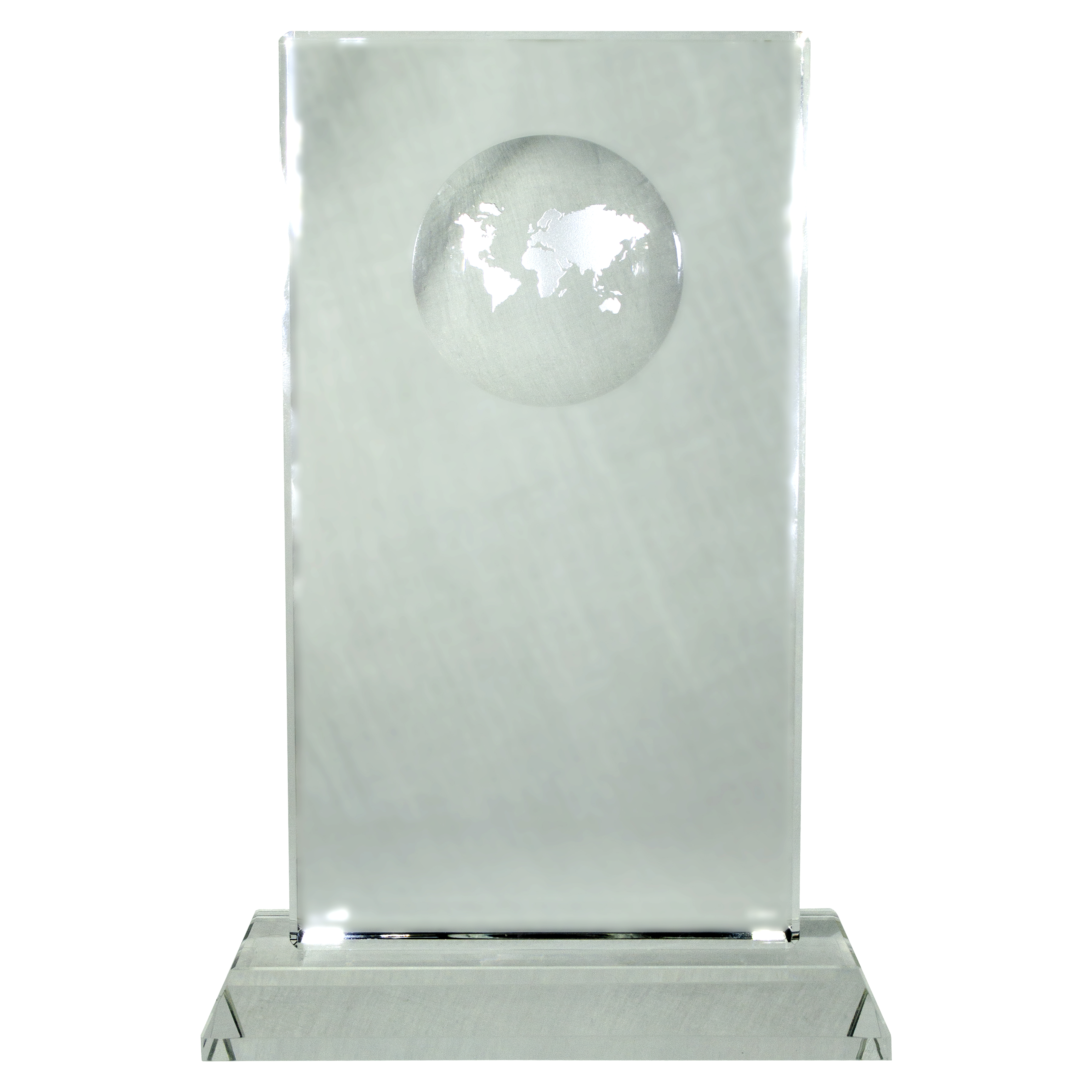 8" OptiMaxx Global Tower with Crystal Base and Recessed Globe 4