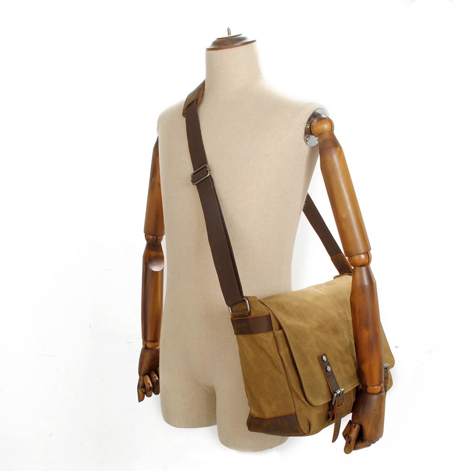 Casual canvas men's cross-body bag 4