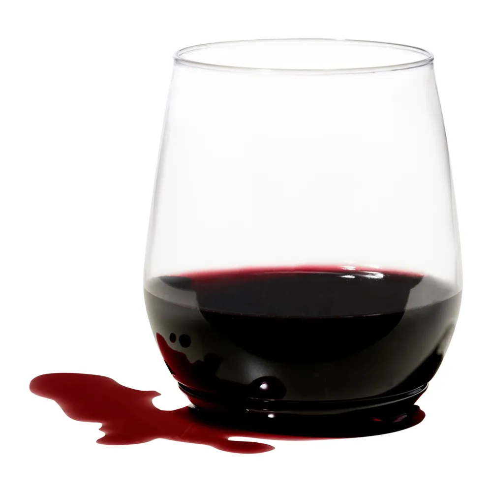 14oz. Stemless Plastic Wine Glass 1