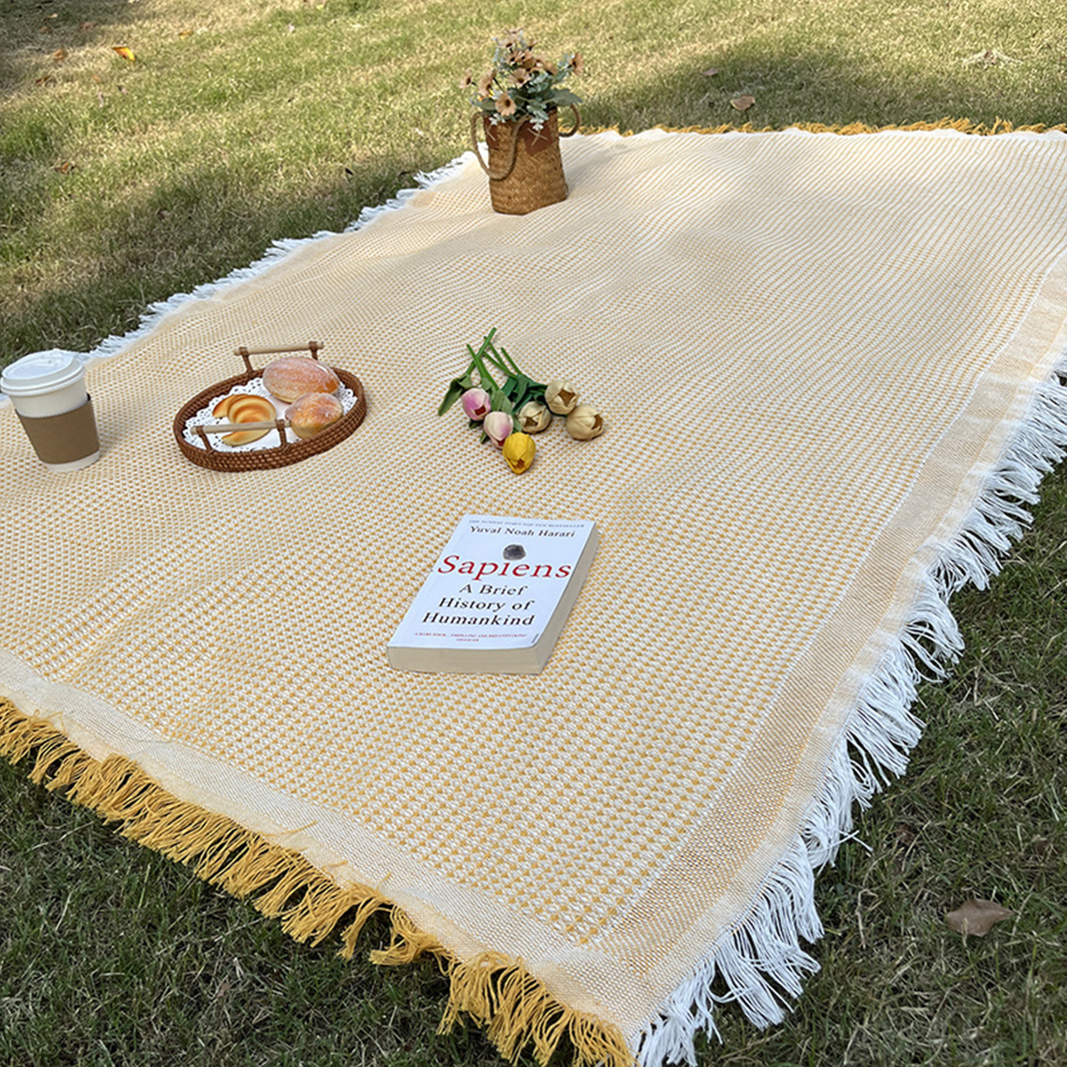 Foldable Bohemian Outdoor Camping Blanket 1