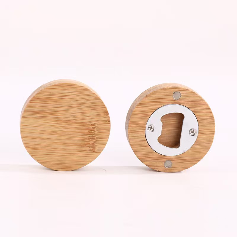 Handmade Wood Bottle Opener Round 1