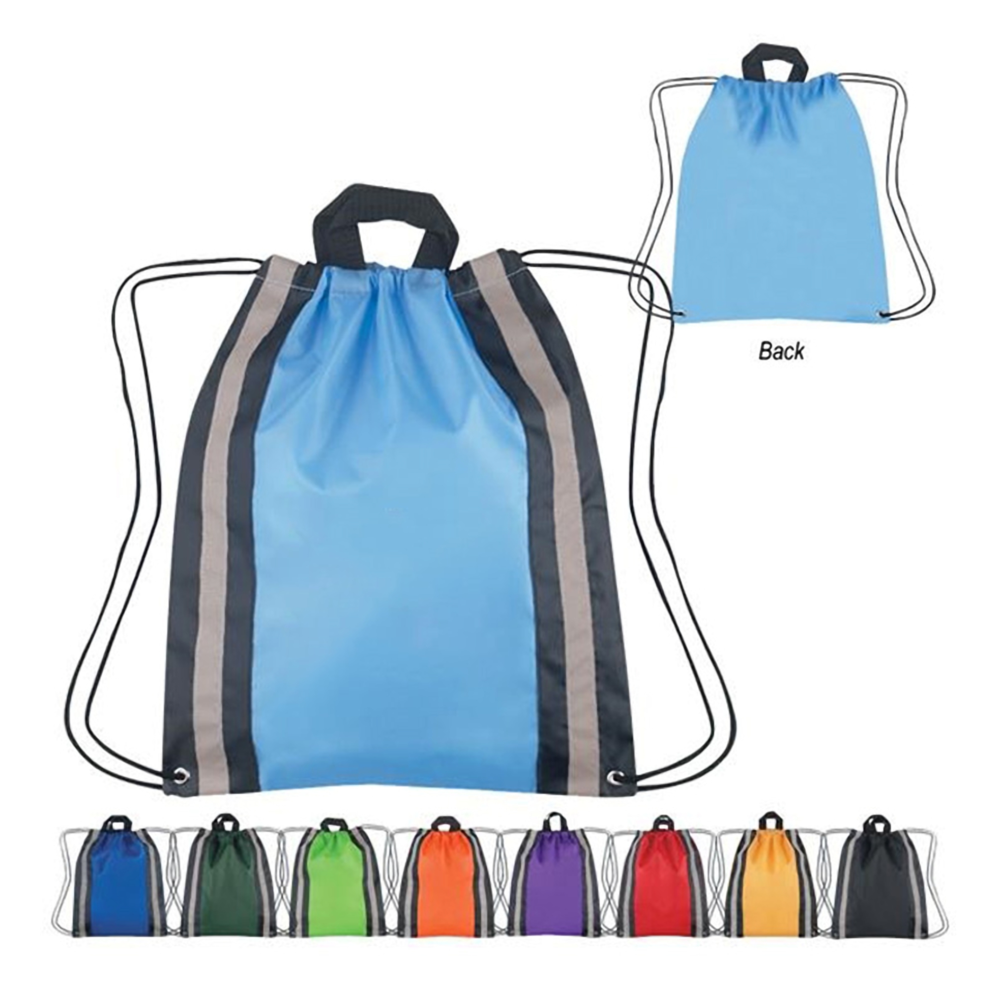 Reflective Drawstring Backpack