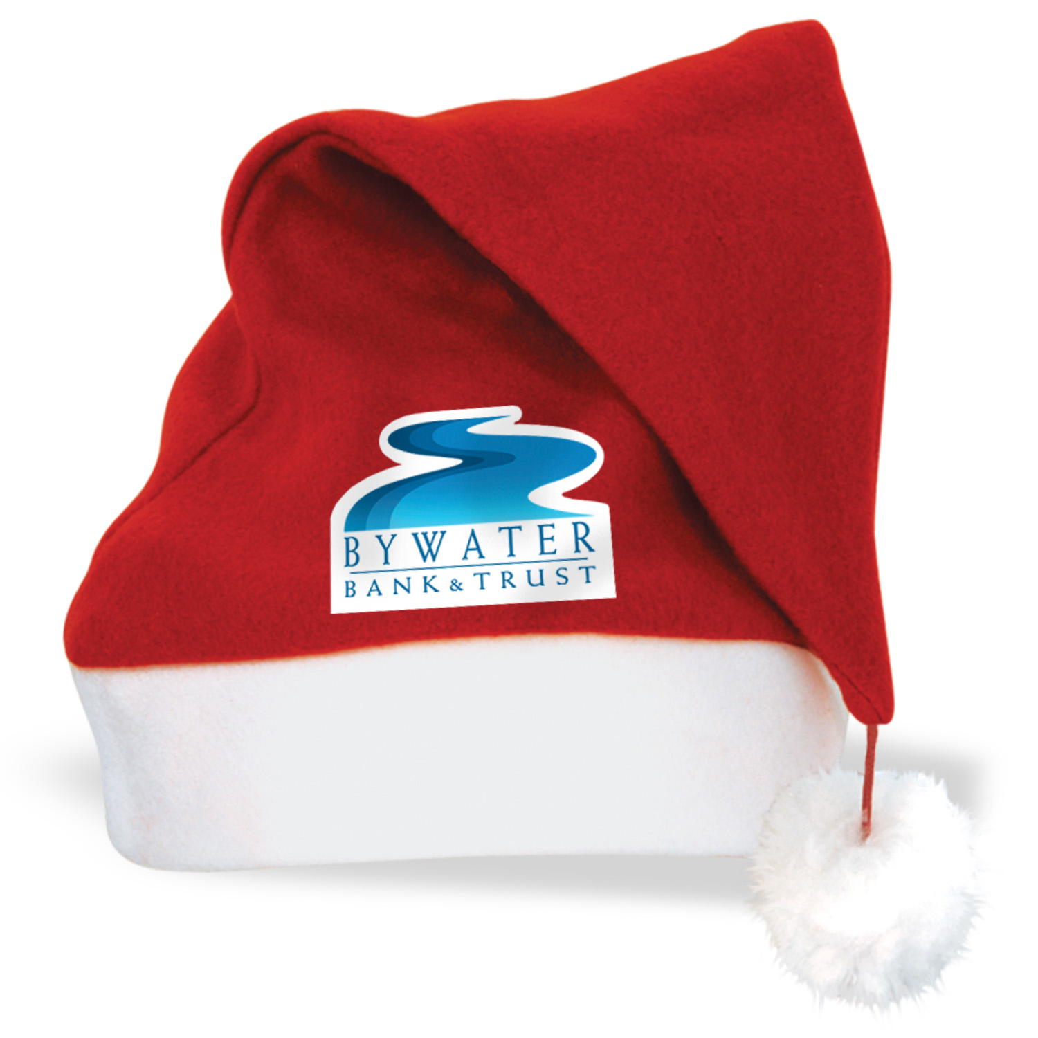 Plush Santa Hat w/ Custom Shaped Heat Transfer