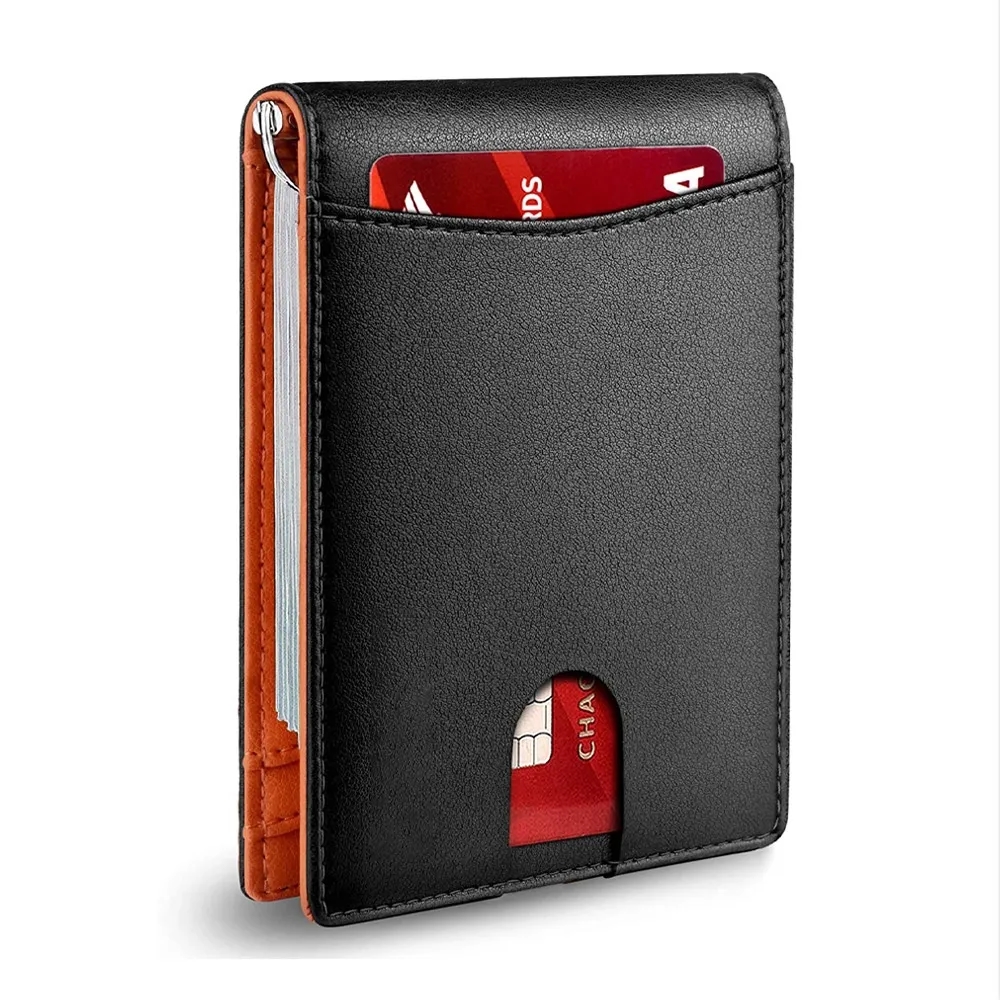 RFID Shielded Bifold Wallet - Genuine Leather & Durable 5