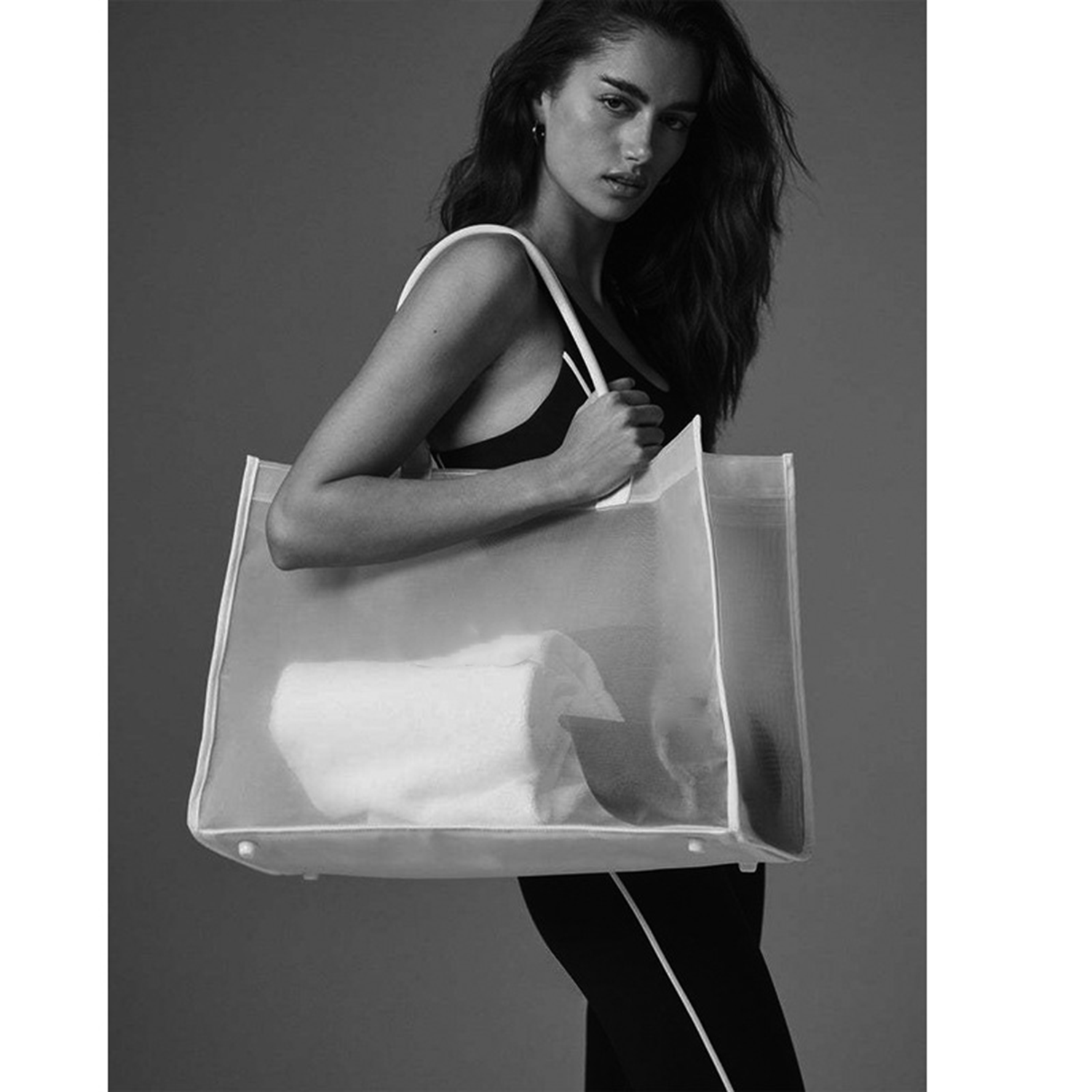 Large Capacity Mesh Yoga Tote Bag 5