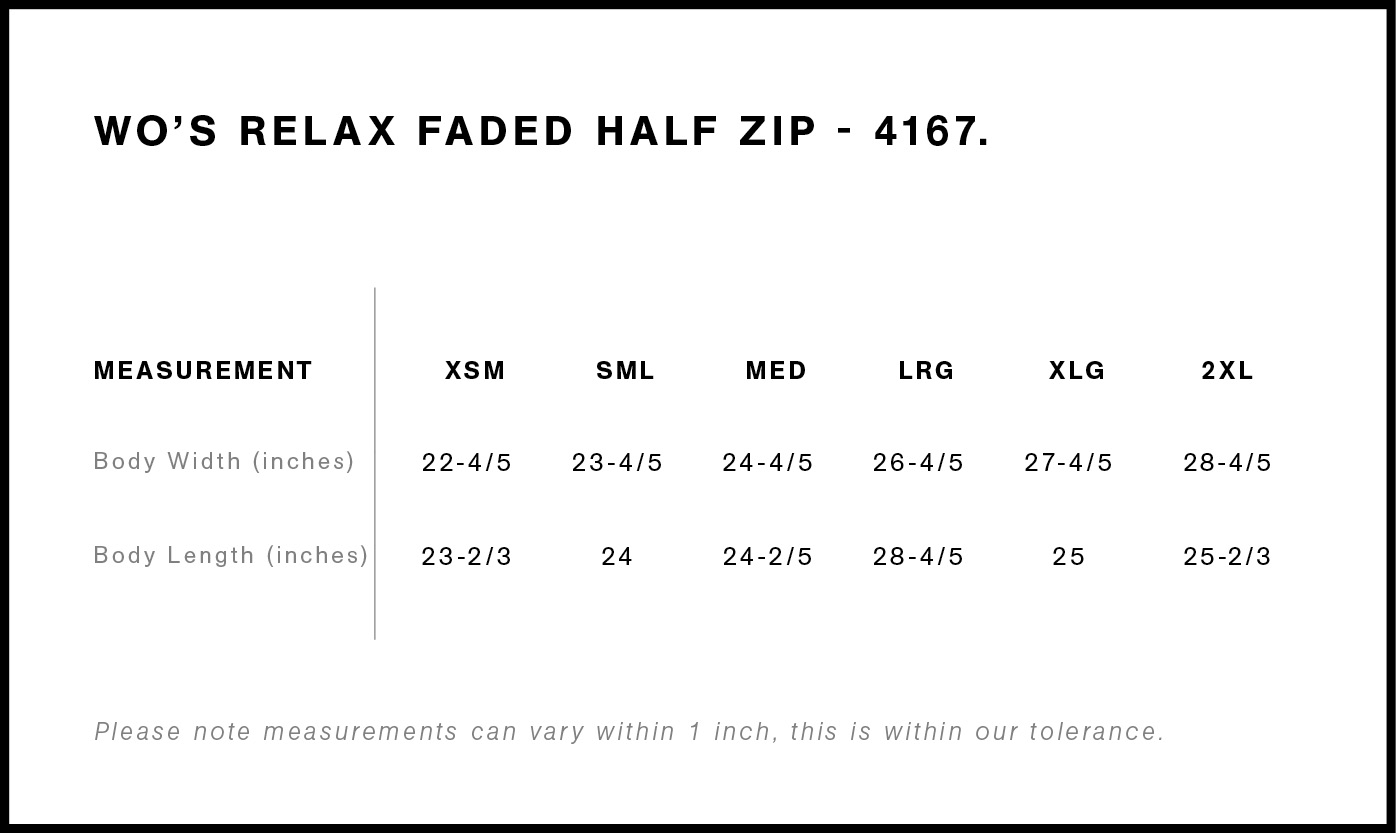 Wo's Relax Faded Half Zip | 4167 23