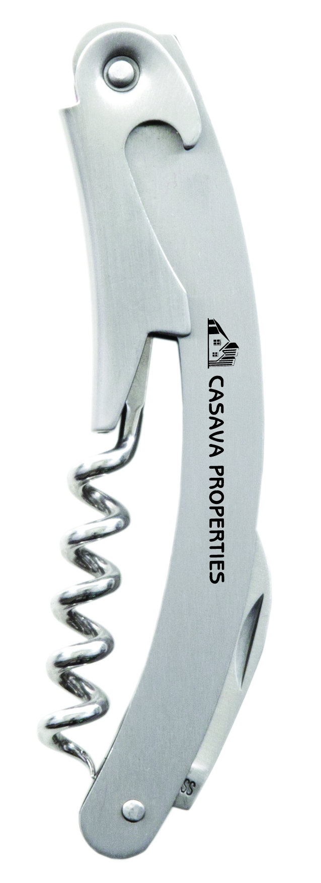 True® Curve™ Stainless Steel Waiter's Corkscrew