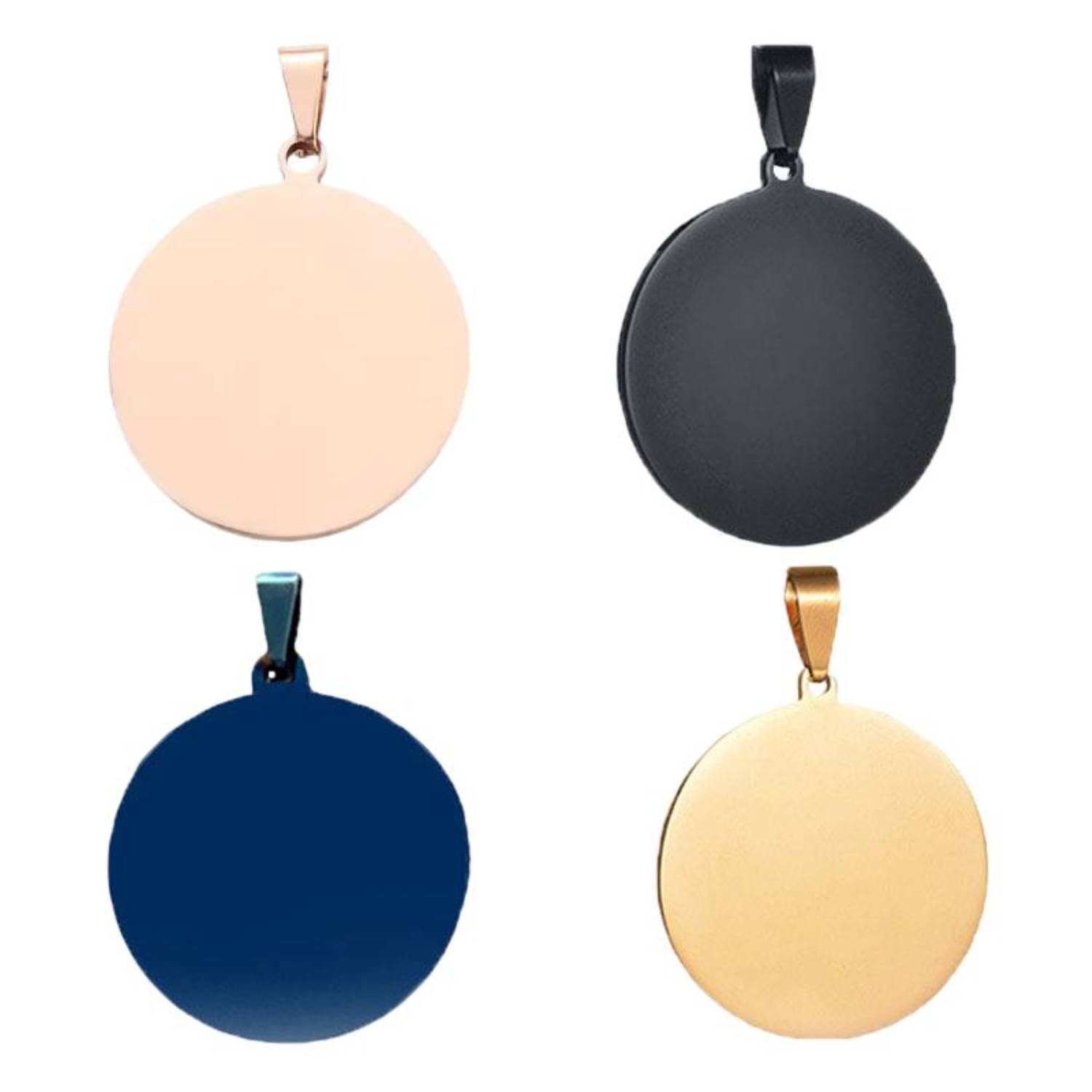 Round Stainless Steel Pet Tag 1