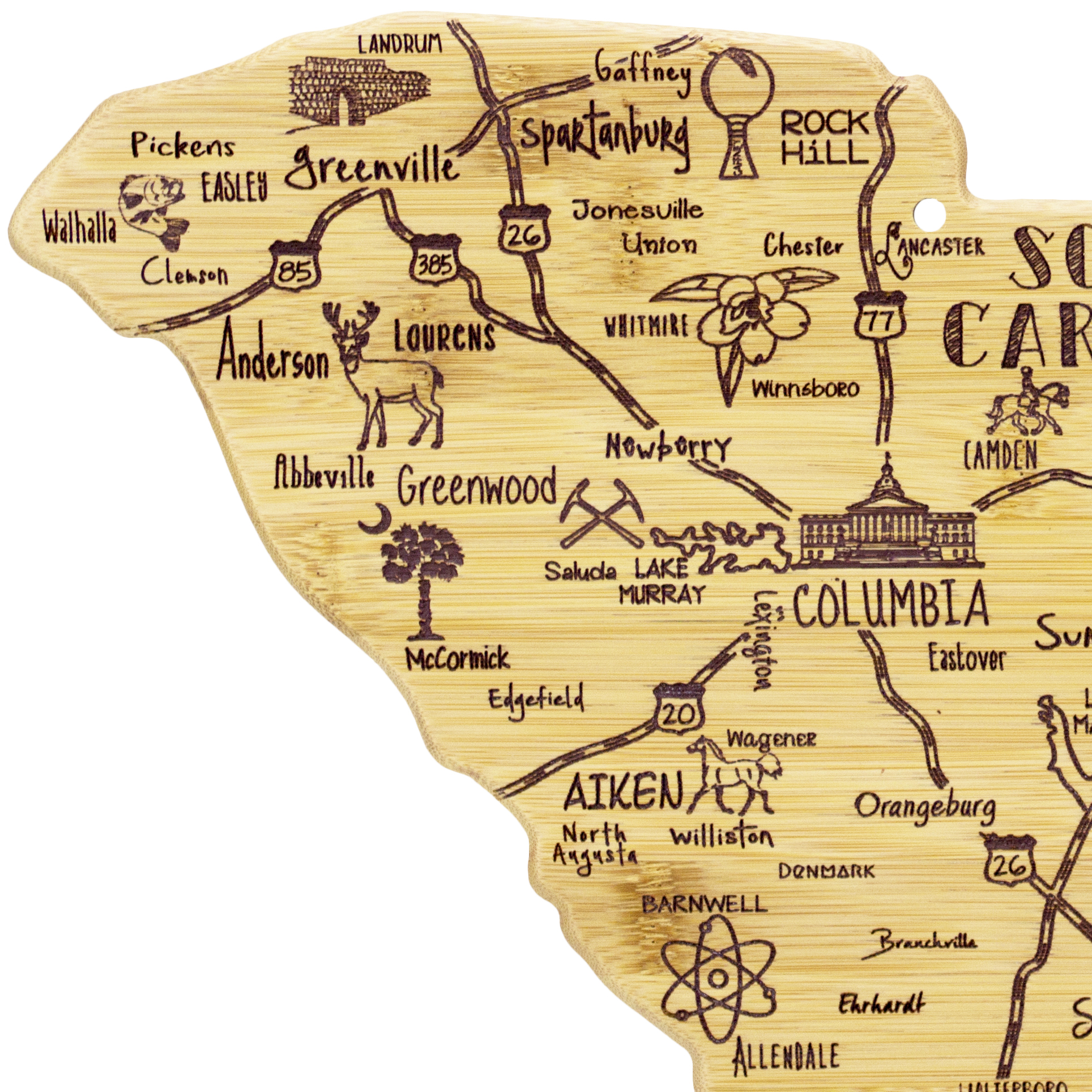 Destination South Carolina Cutting & Serving Board 5