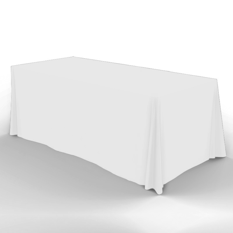 6' Flat, 3 Sided Screen Print Value Quantity Table Cover 9