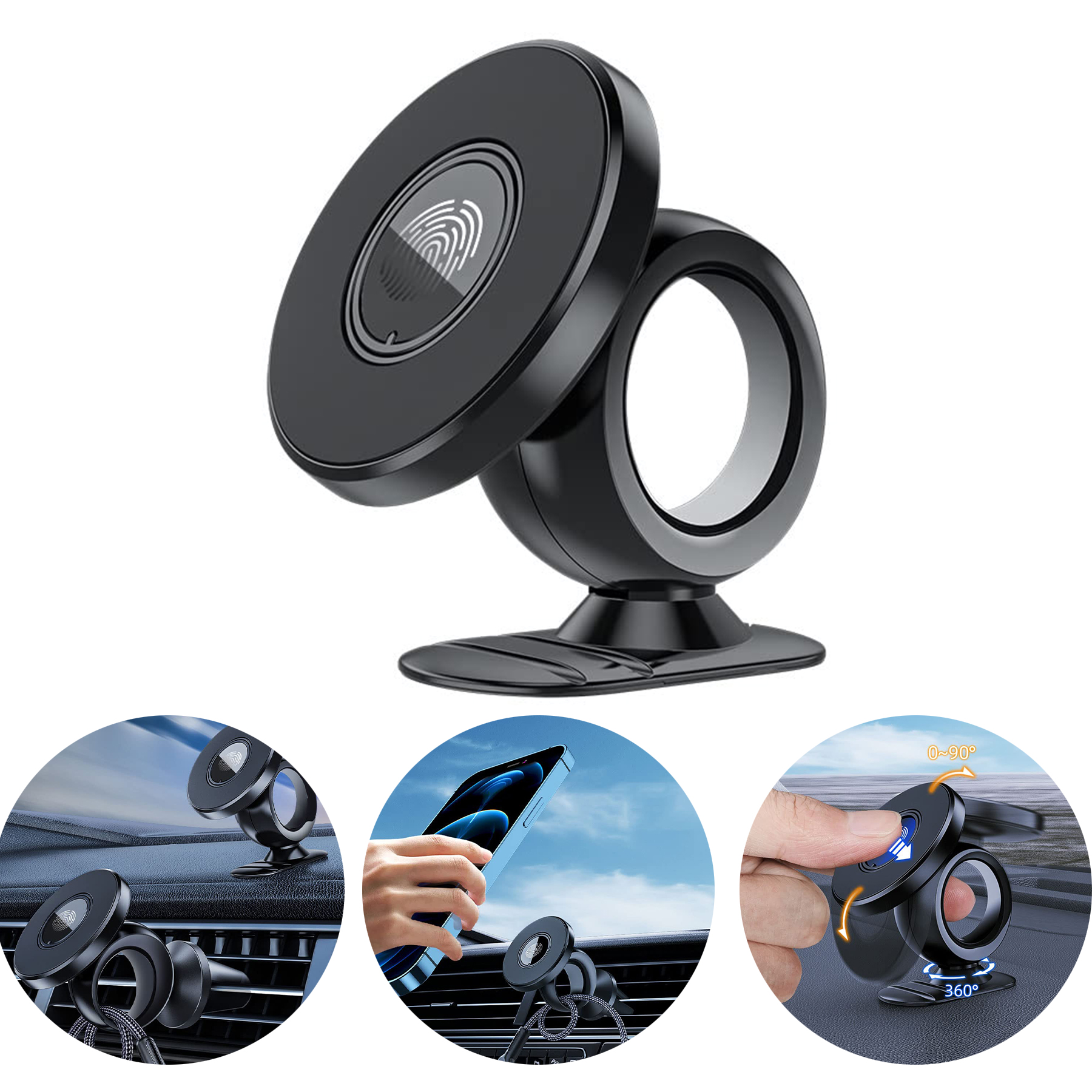 Magnetic Phone Holder for Car Dashboard 2