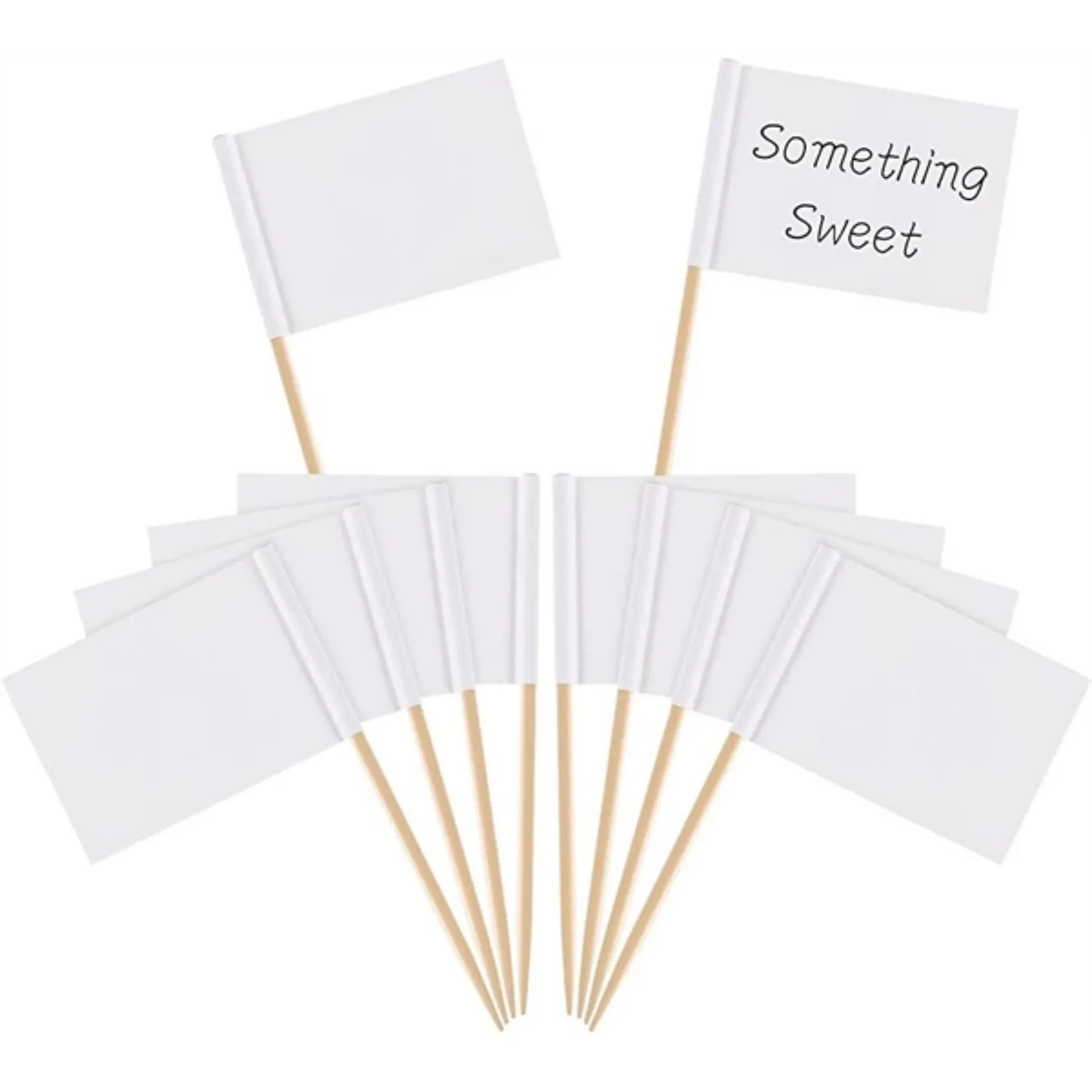 Small Toothpick Mini Stick Cupcake Toppers Flag 4