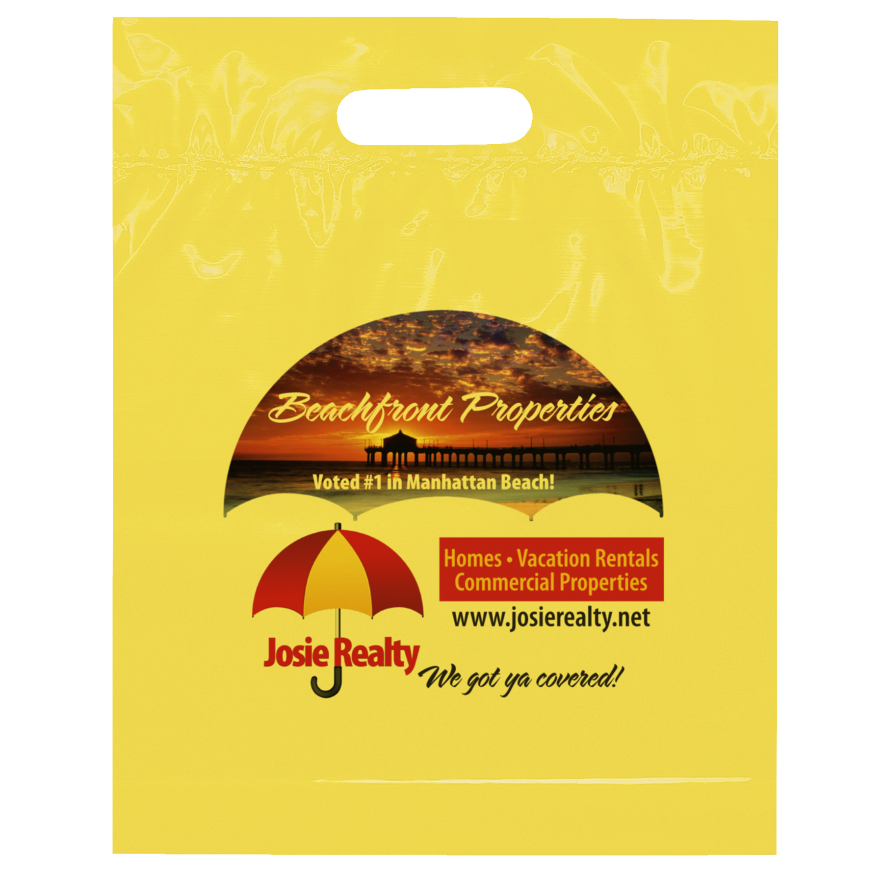Die Cut Handle Bag - 12W x 15H x 3 - Dynamic Color 9