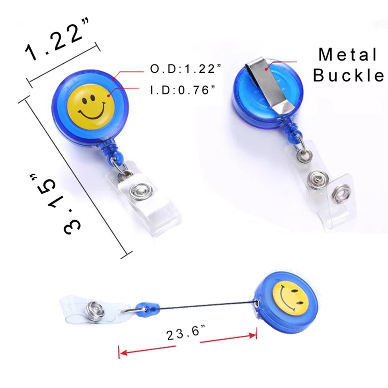 Round Retractable Badge Reel 4