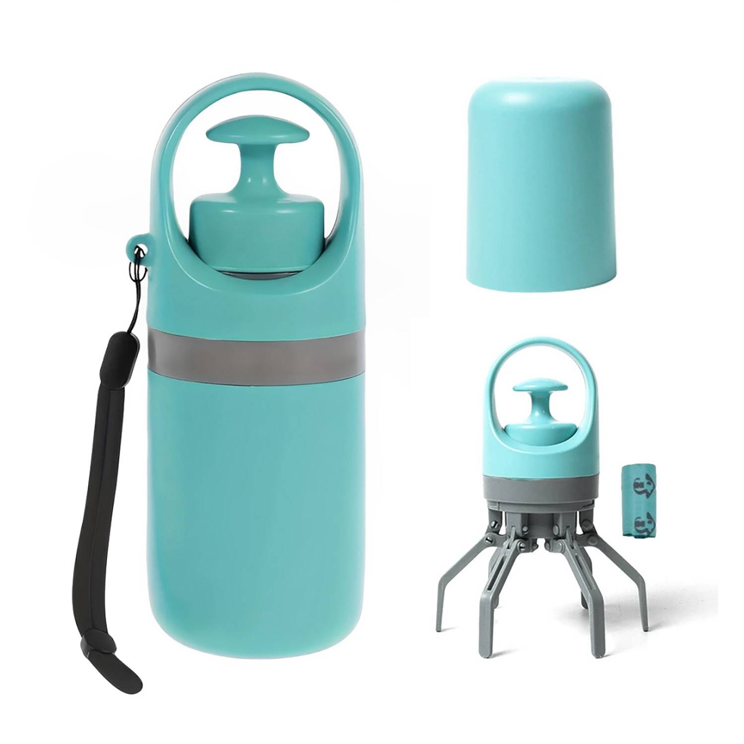 Plastic Pet Poop Scooper w/ Garbage Bag 6