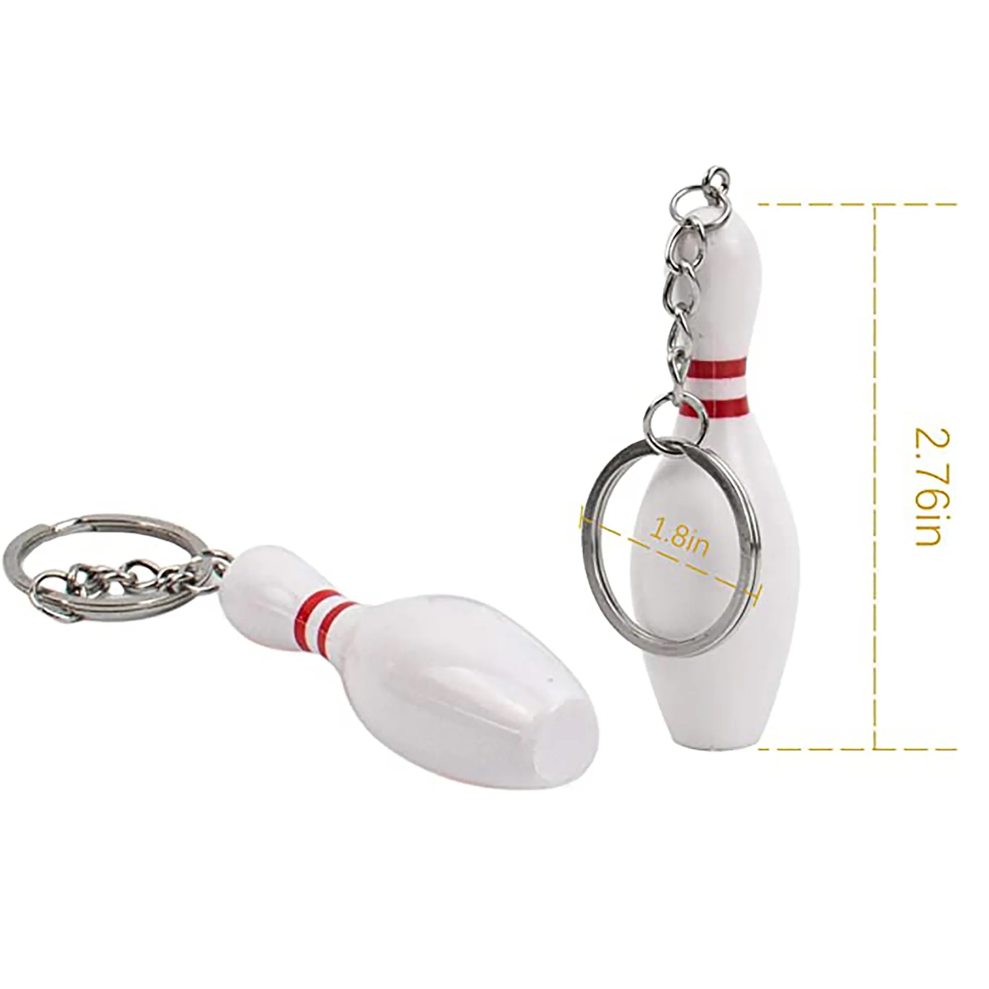 Bowling Pin Sports Keychain MOQ 100PCS 22