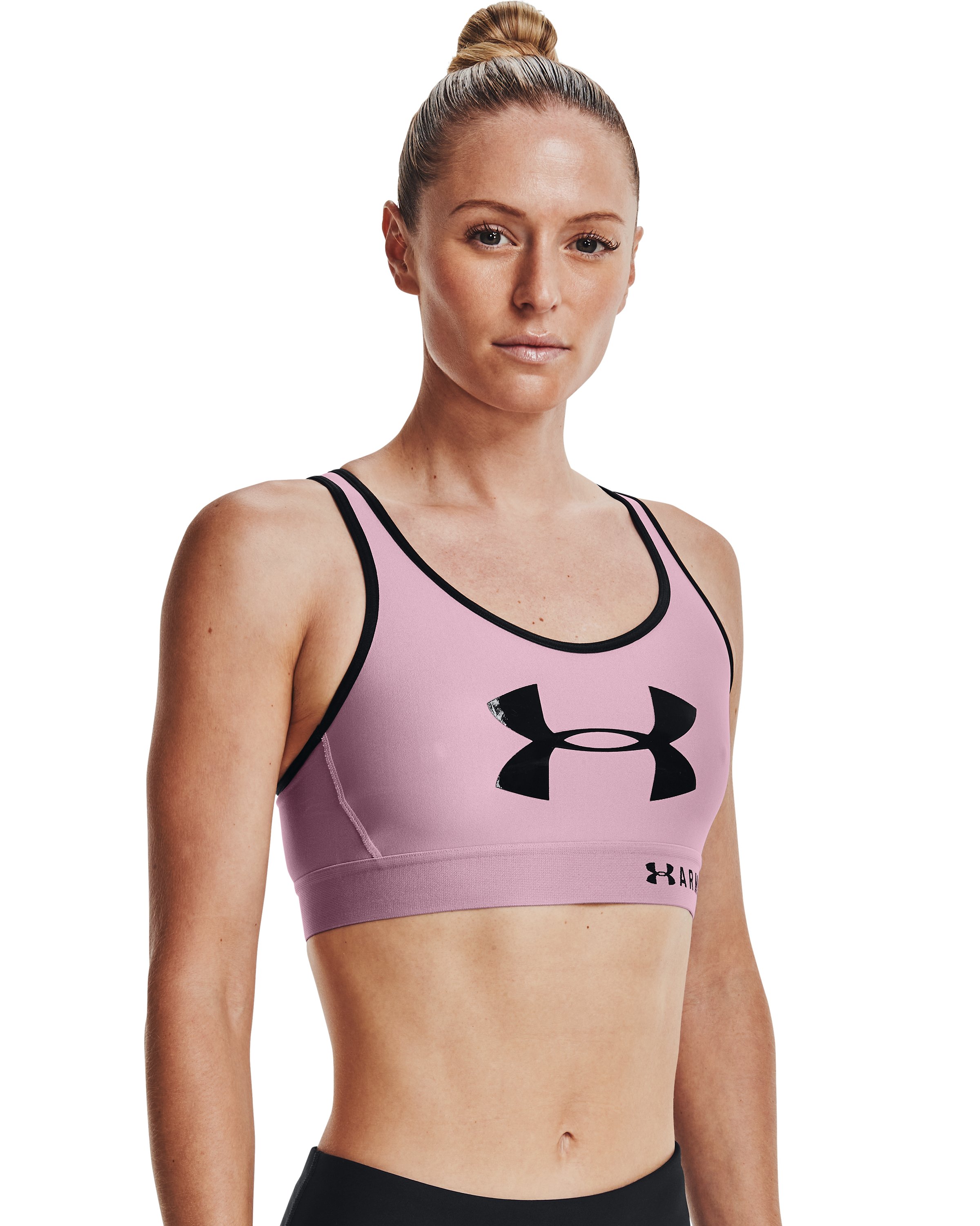 Armour Mid Keyhole Graphic Women's Sports Bra 3