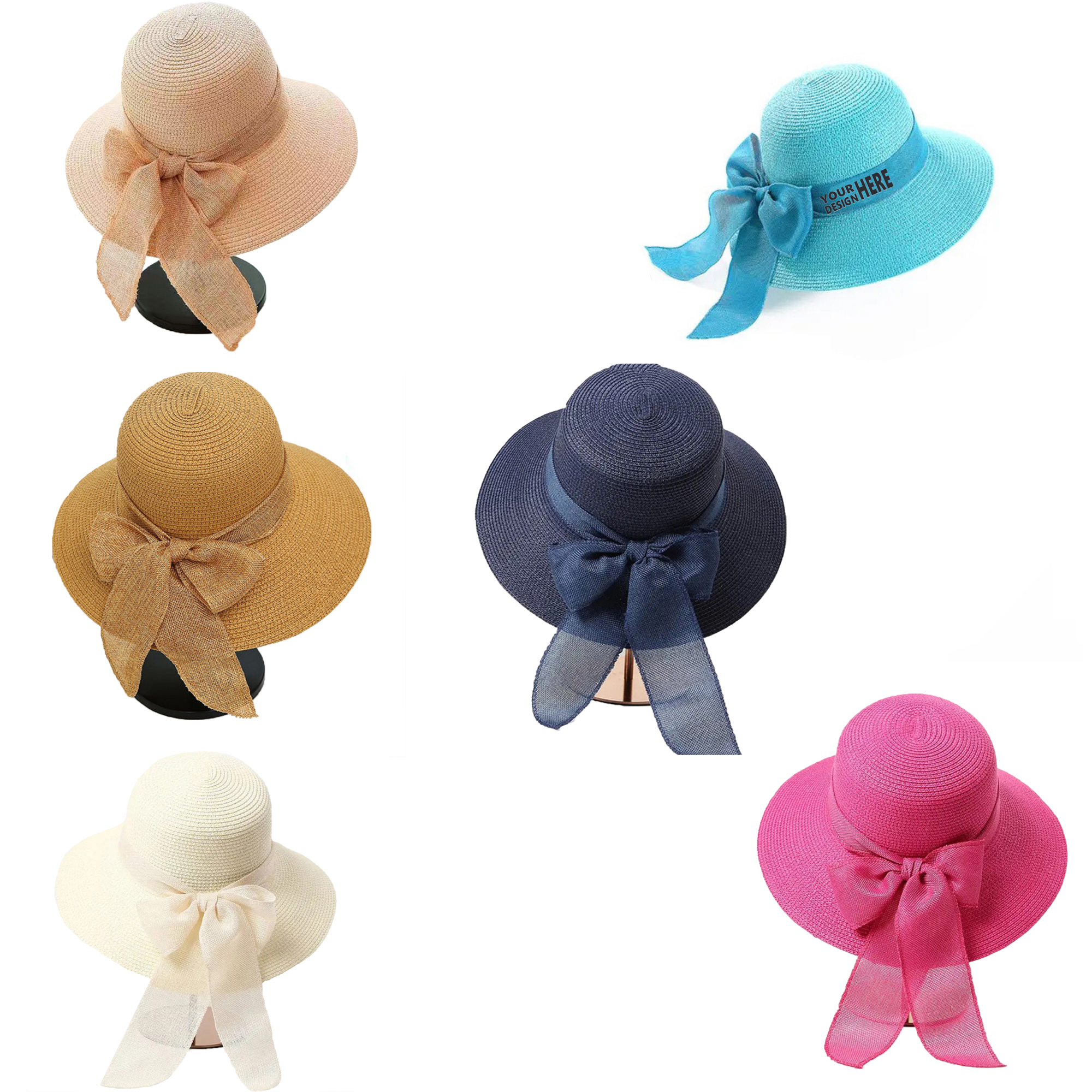 Tourist Bow Beach Straw Hat 2