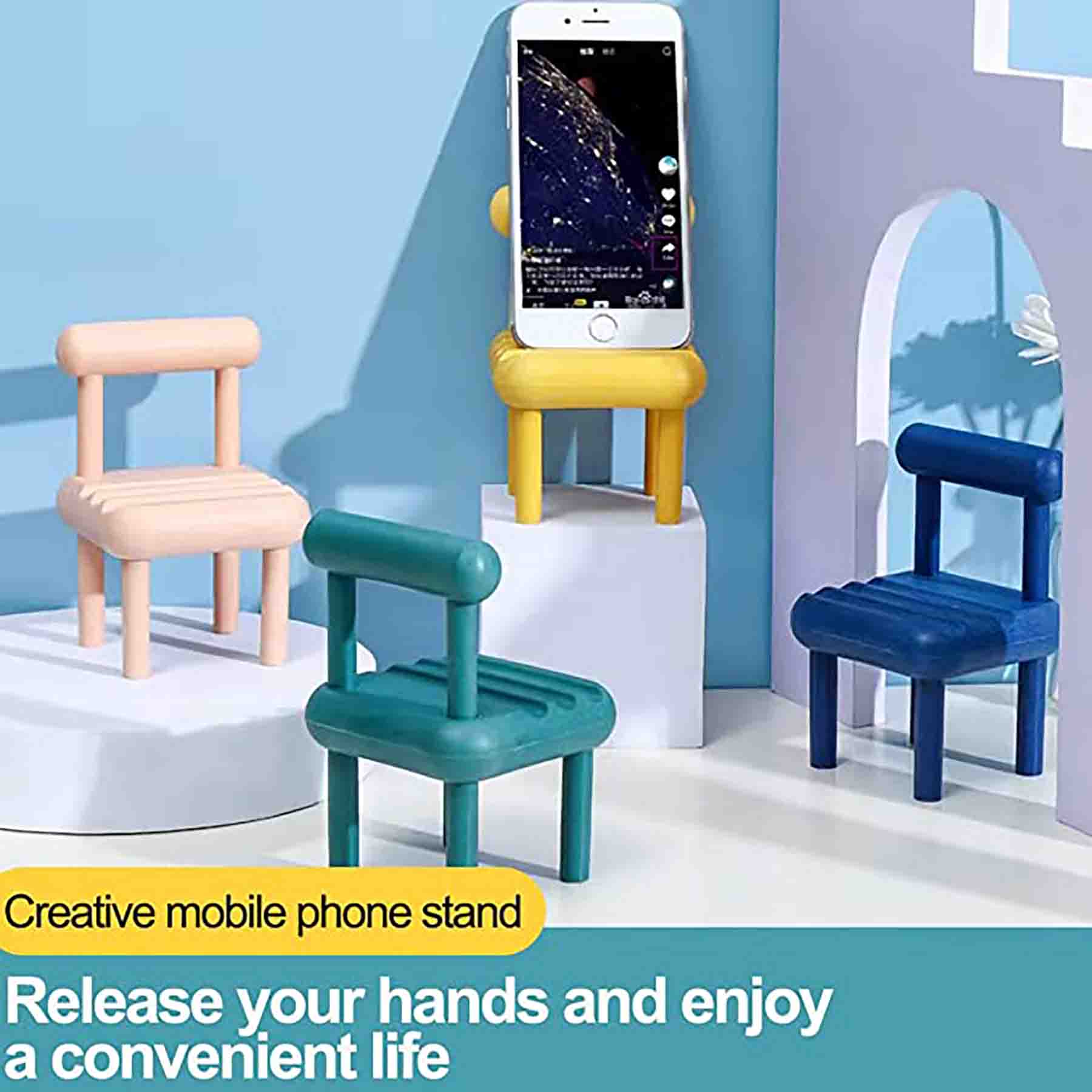 Cute Mini Chair Phone Holder 3
