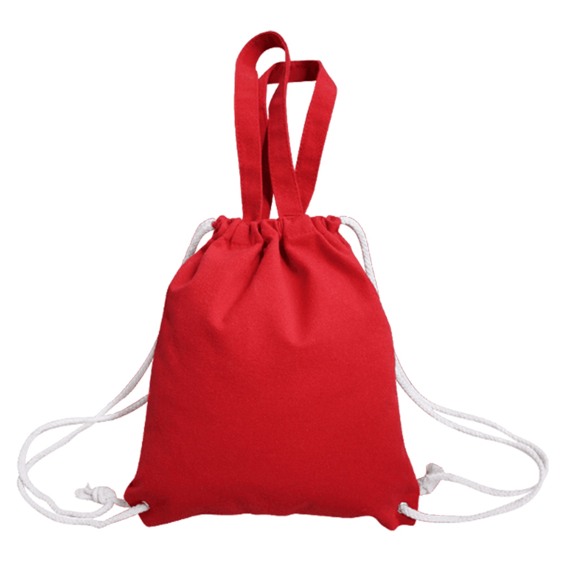 11.81X13.8 Inch Canvas Drawstring Backpack 7