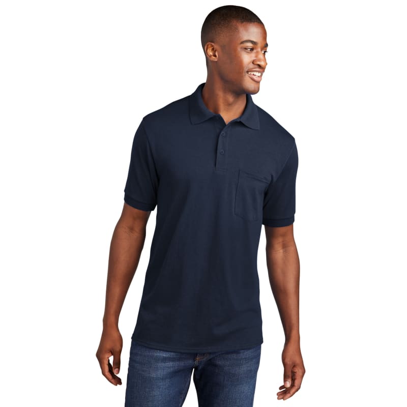 Port & Company Core Blend Jersey Knit Pocket Polo. 44