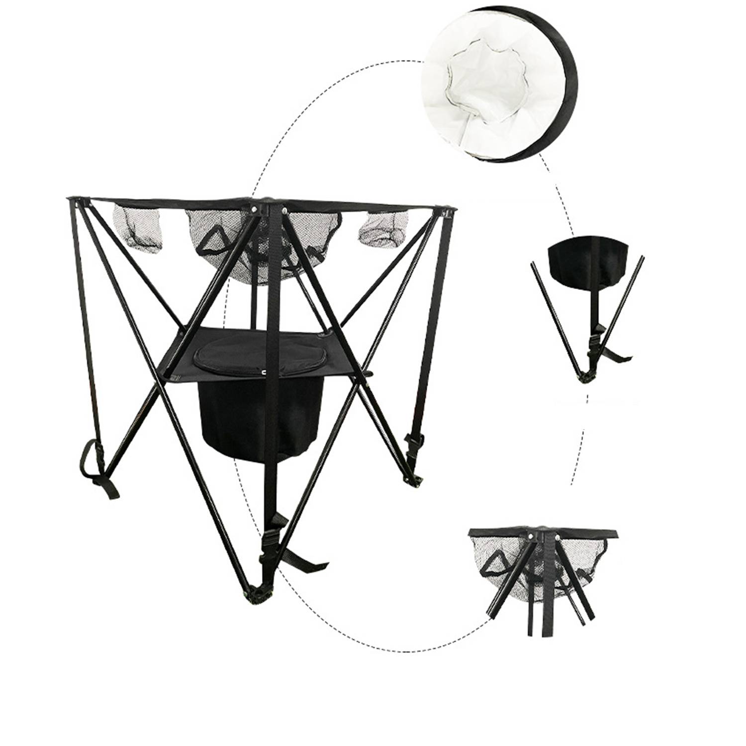 Outdoor Folding Table w/ Cooler Bag 3