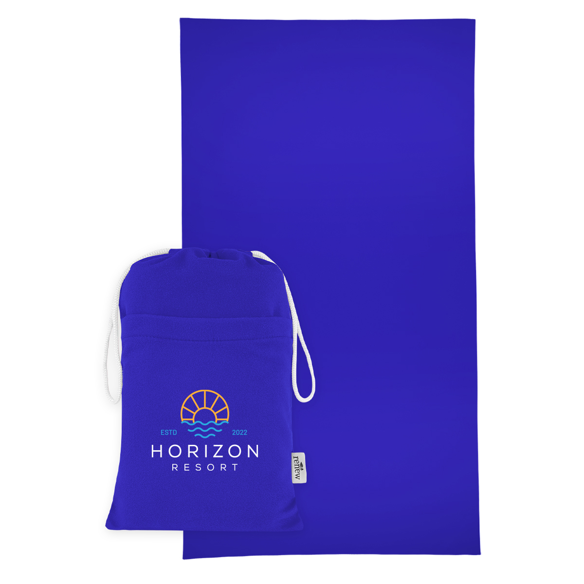 Sand-Free rPET Beach Towel With Pouch 19