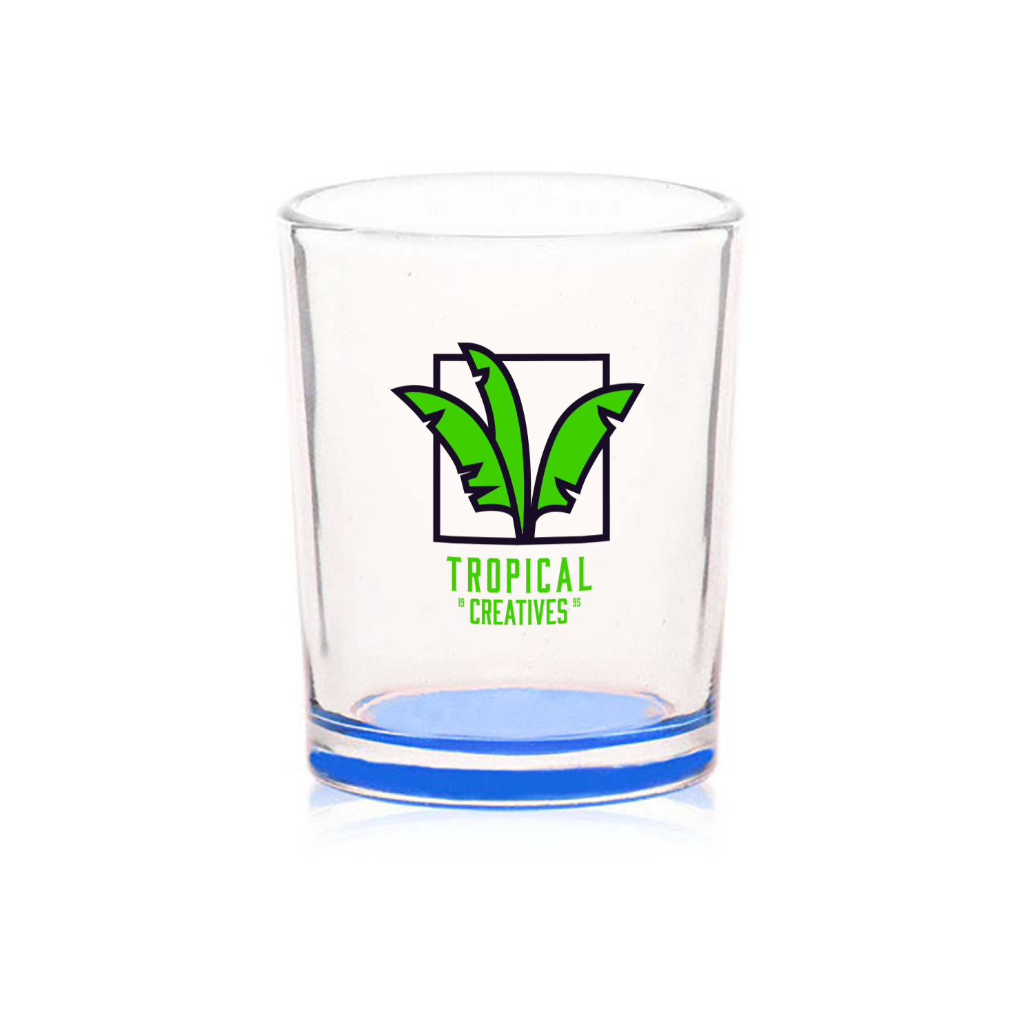 3 oz. Glass Votive Candle Holder (2 Color Imprint) 2