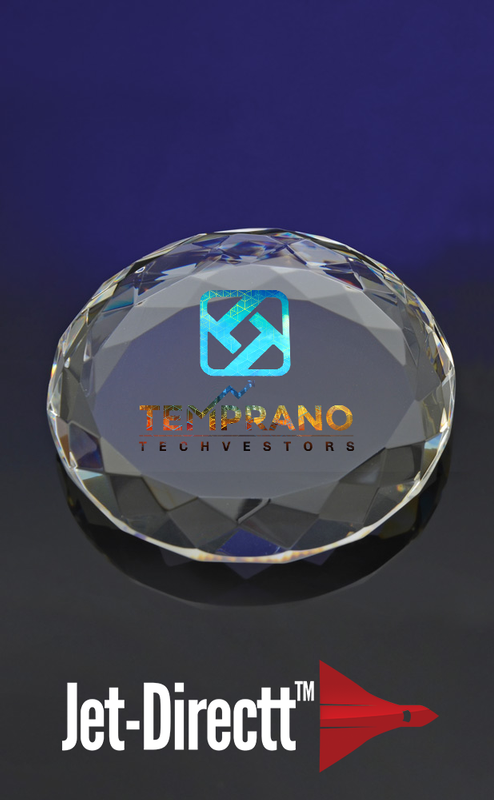 Faceted Circle Paperweight 3