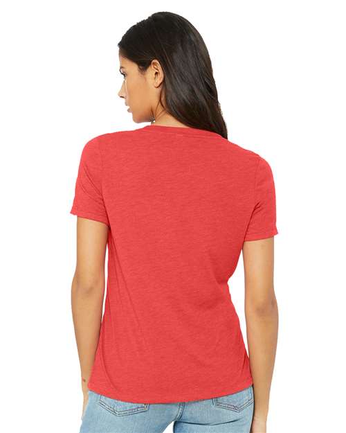 Women's Relaxed Triblend V-Neck Tee - 6415 28