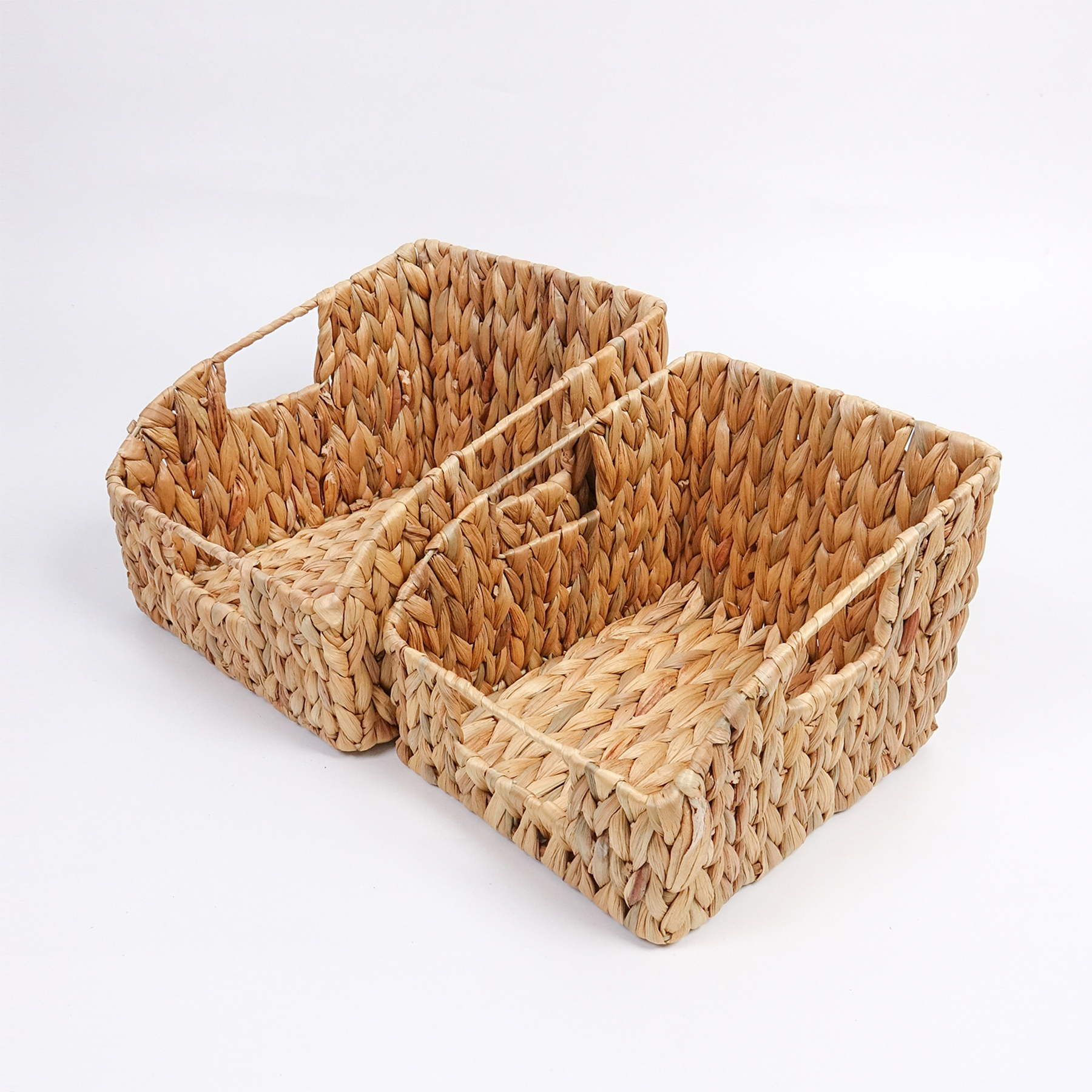 2 Set Hand-Woven Baskets with Handles 7