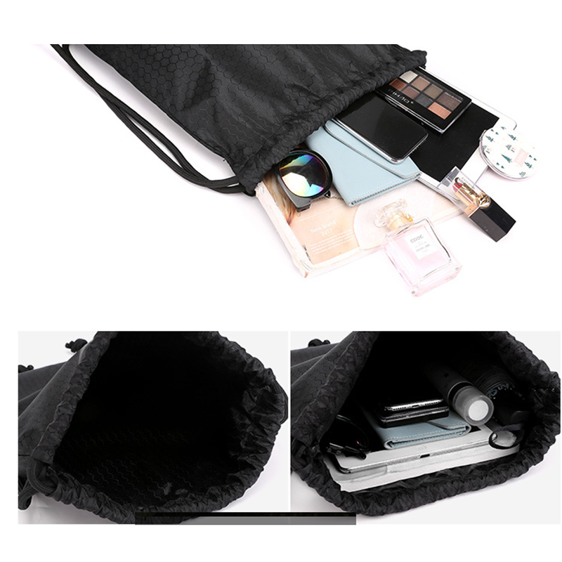 600D Football Material Gym Backpack Bag w/thick Thick Drawstring 7