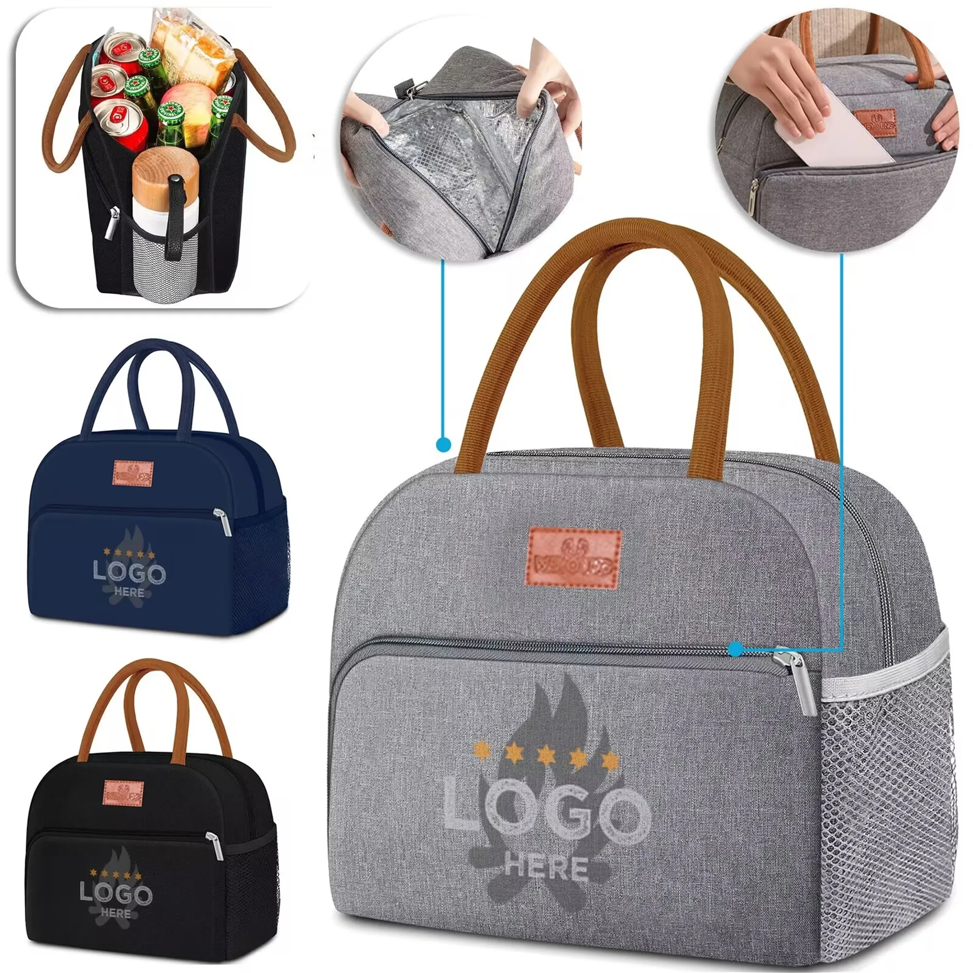 Insulated Cooler Lunch Bag 6