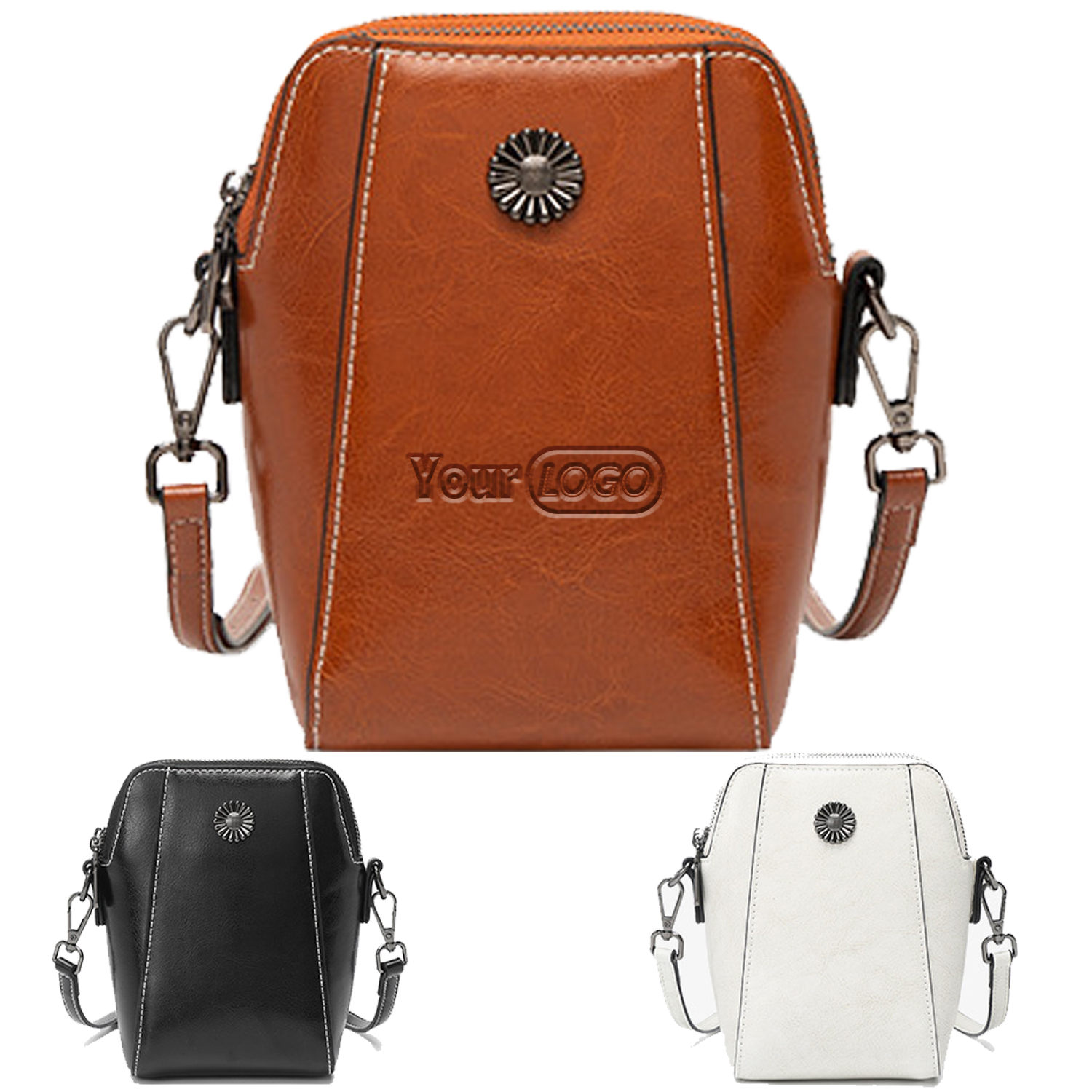 Genuine Leather Small Crossbody Purses for Women Phone Bag 1