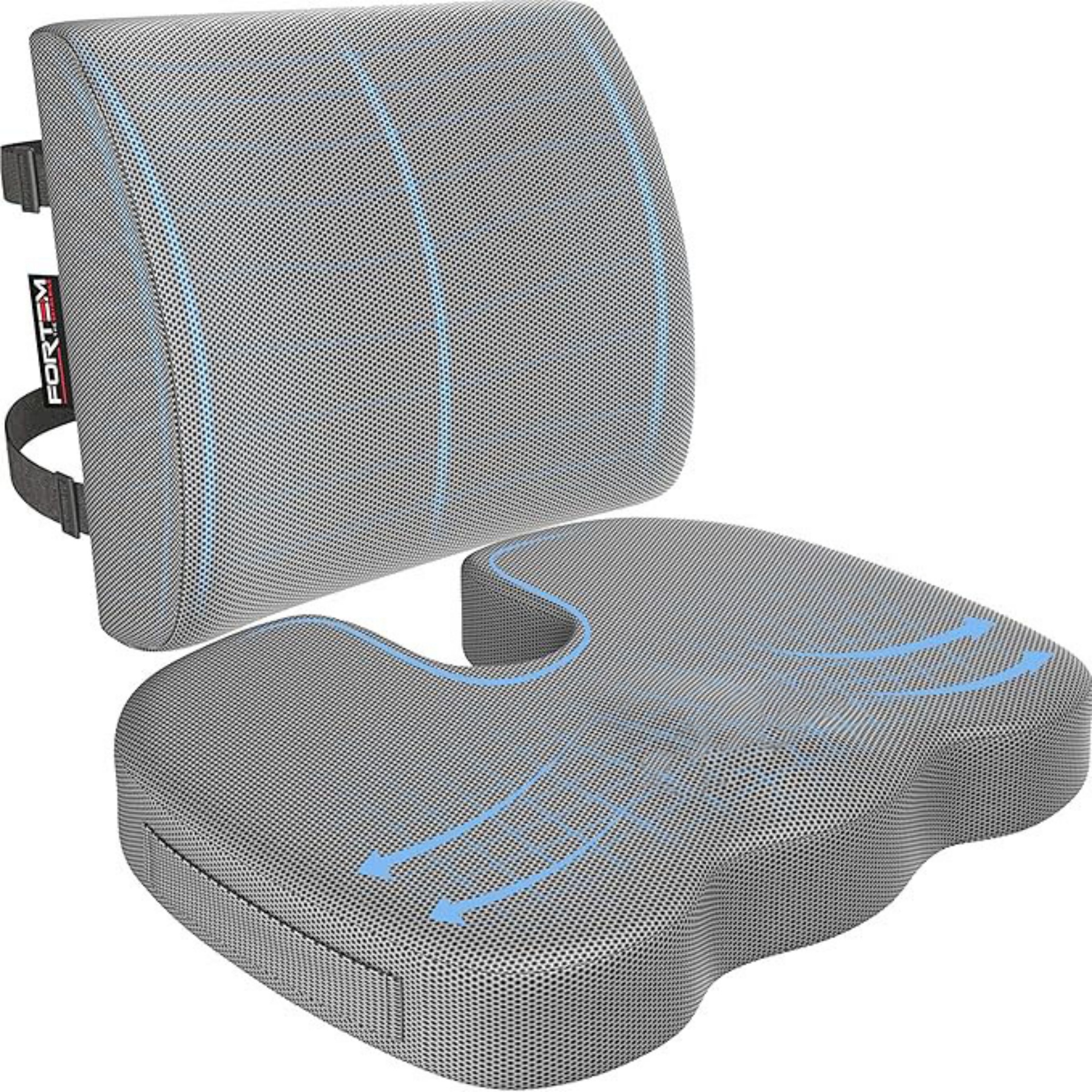 Memory Foam Seat Cushion and Lumbar Support 4