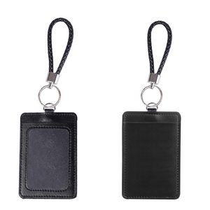 Key Ring PU Leather 2 Pockets Card Holder 19