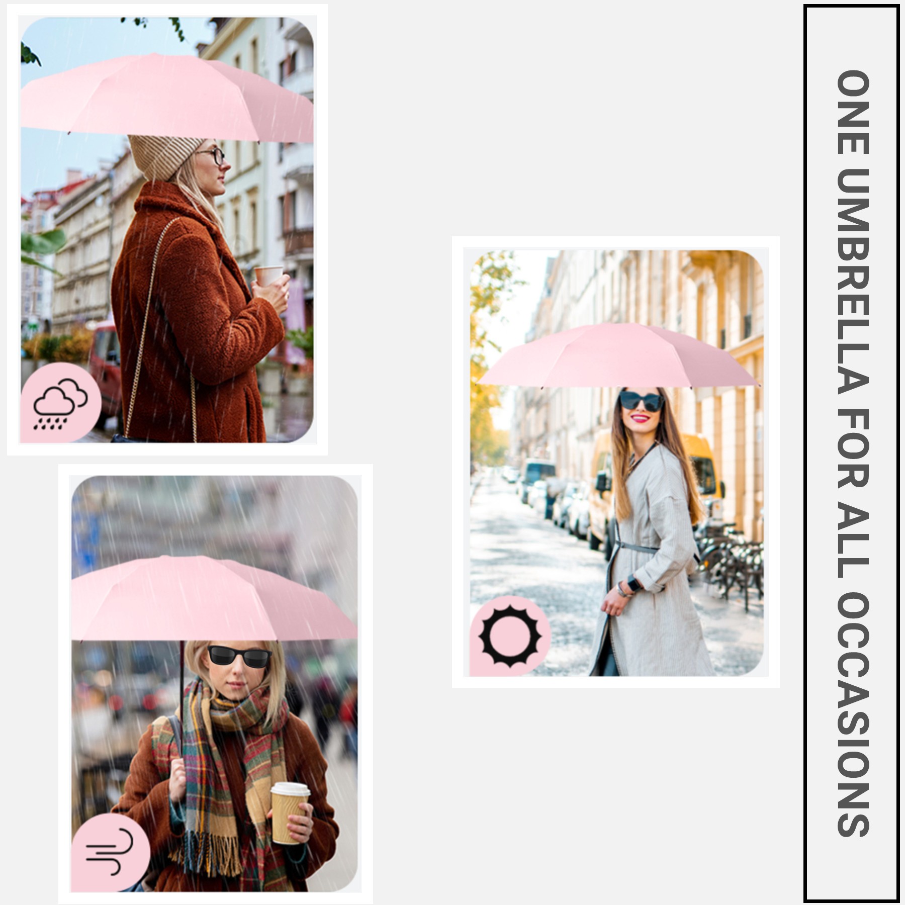 42" Arc Mini Travel Umbrella 3
