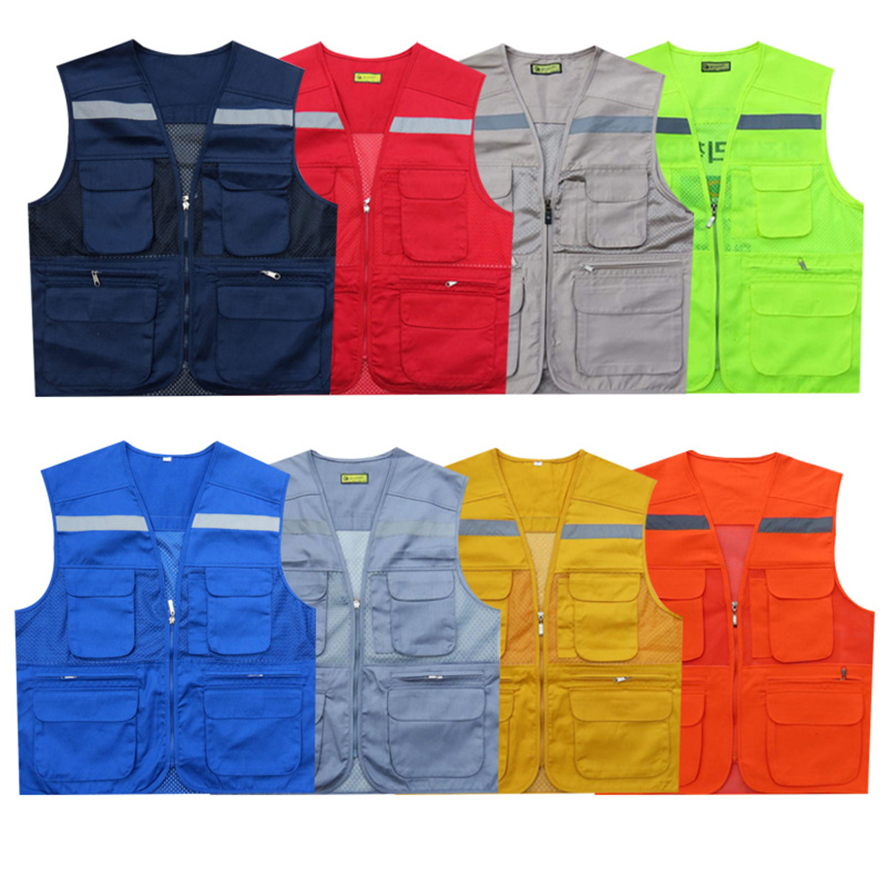Safety Reflective Workwear Waistcoat Vest 3